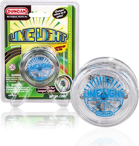 Duncan Toys Limelight - Yoyó con luz LED, nivel principiante con luces LED, transparente y azul