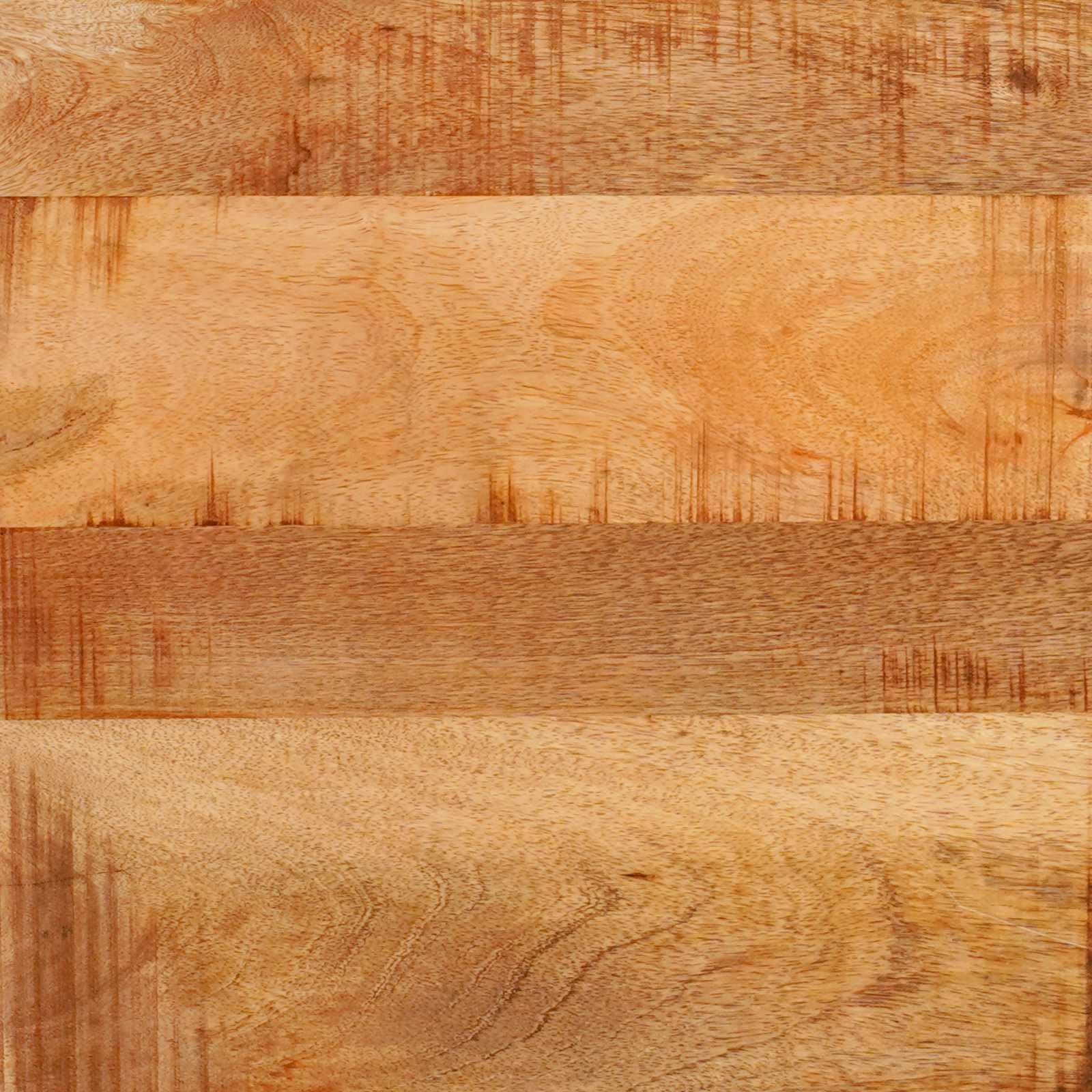 TV-Schränk mit Regal aus massivem Mangoholz Braun 80 x 33 x 46 cm mit 2 Regalen und Tür für Wohnzimmer Heimkino Gaming und Aufbewahrung von Mediengeräten und Zubehör