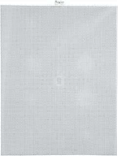 Darice #10 Mesh Plastic Canvas White Rectangle 10-1/2 x 13-1/2 (12-Pack) 33030-2