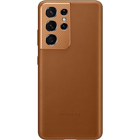 Amazon Com Samsung Galaxy S21 Ultra Case Leather Back Cover Brown Us Version Everything Else