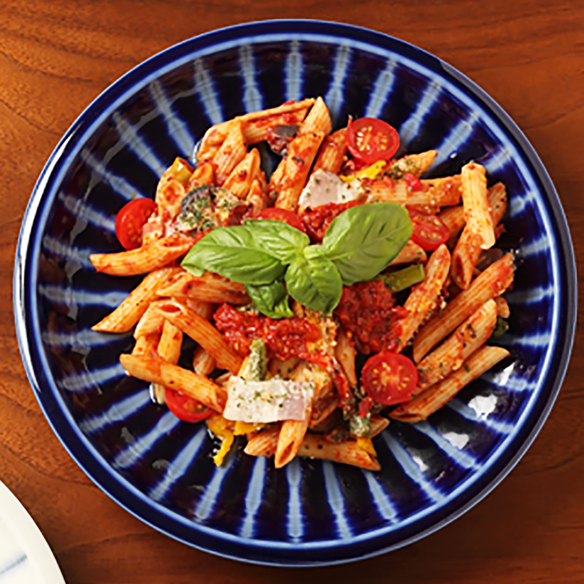 Amazon｜セラミックブルー ラージプレートペア｜カレー・パスタ