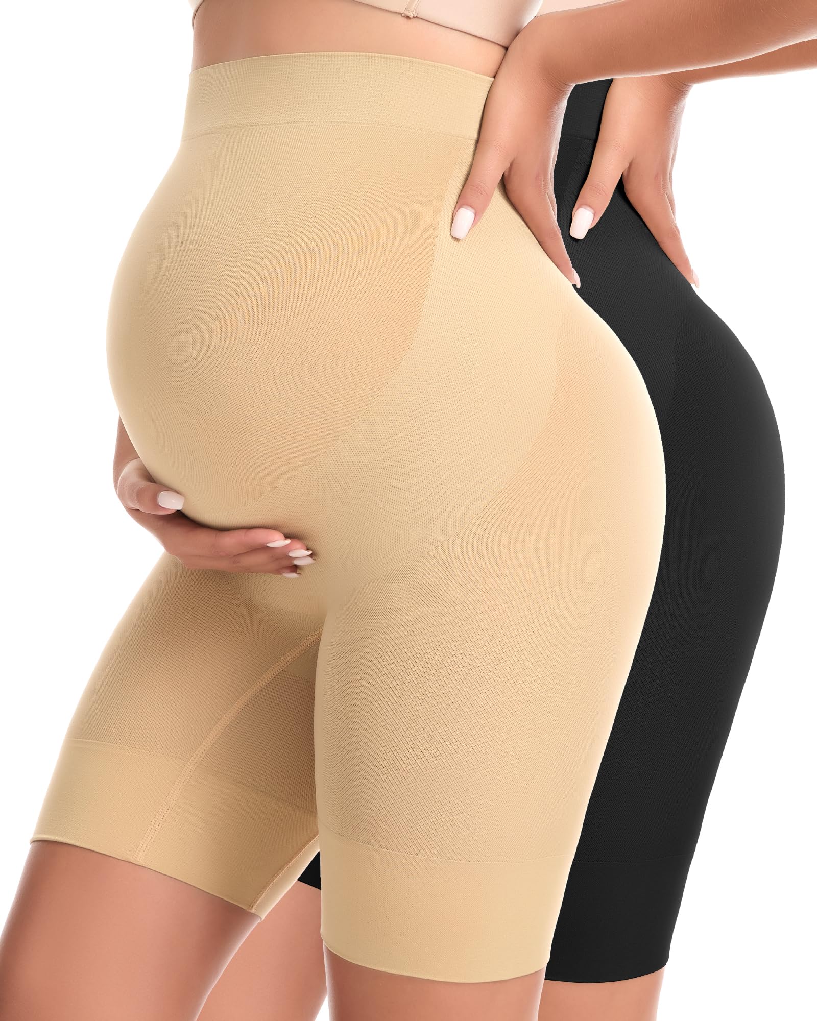 SIMIYA Maternity Shapewear Shorts Seamless Pregnancy Underwear for Women