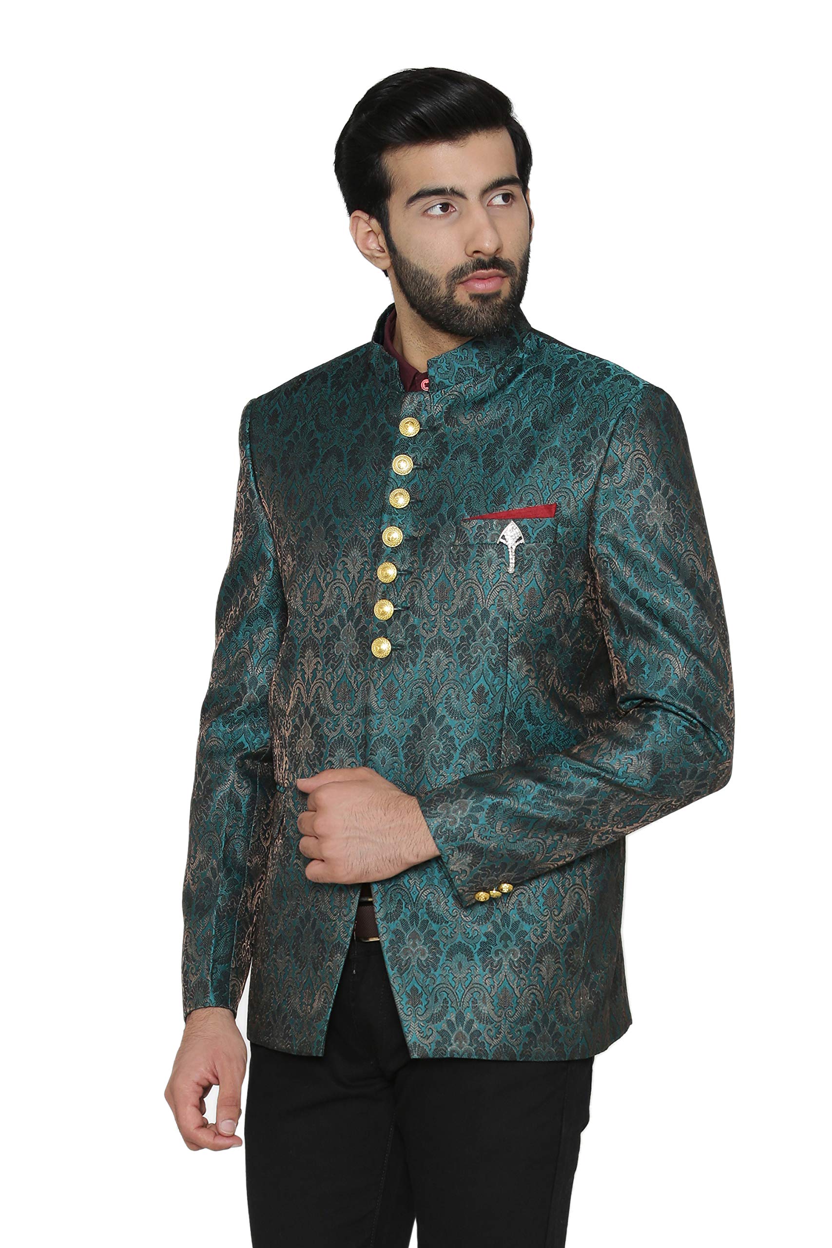wintage Men's Banarasi Rayon Cotton Bandhgala-picture-34