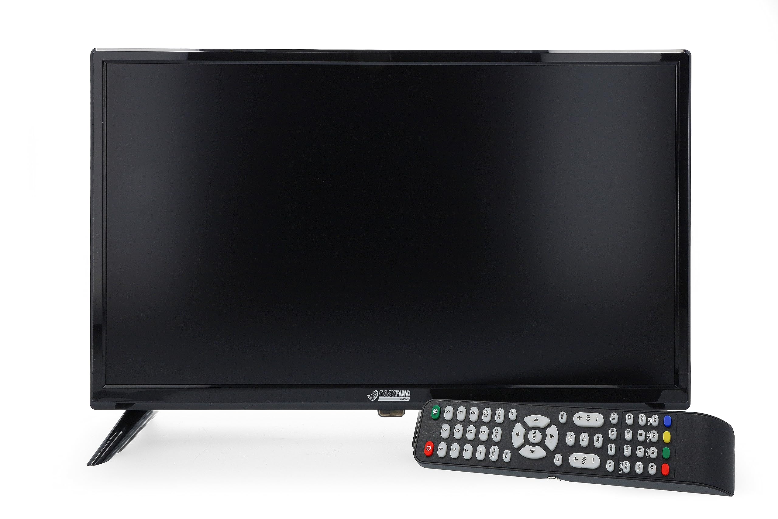 Travel LED TV 24" Camping (60,96 cm, sintonizador triple S2/T2/C, panel de grado A, HDMI, USB, PVR Ready, 10-30 V, VESA, SRC y modo de hotel, CI+ para TV de pago), color negro