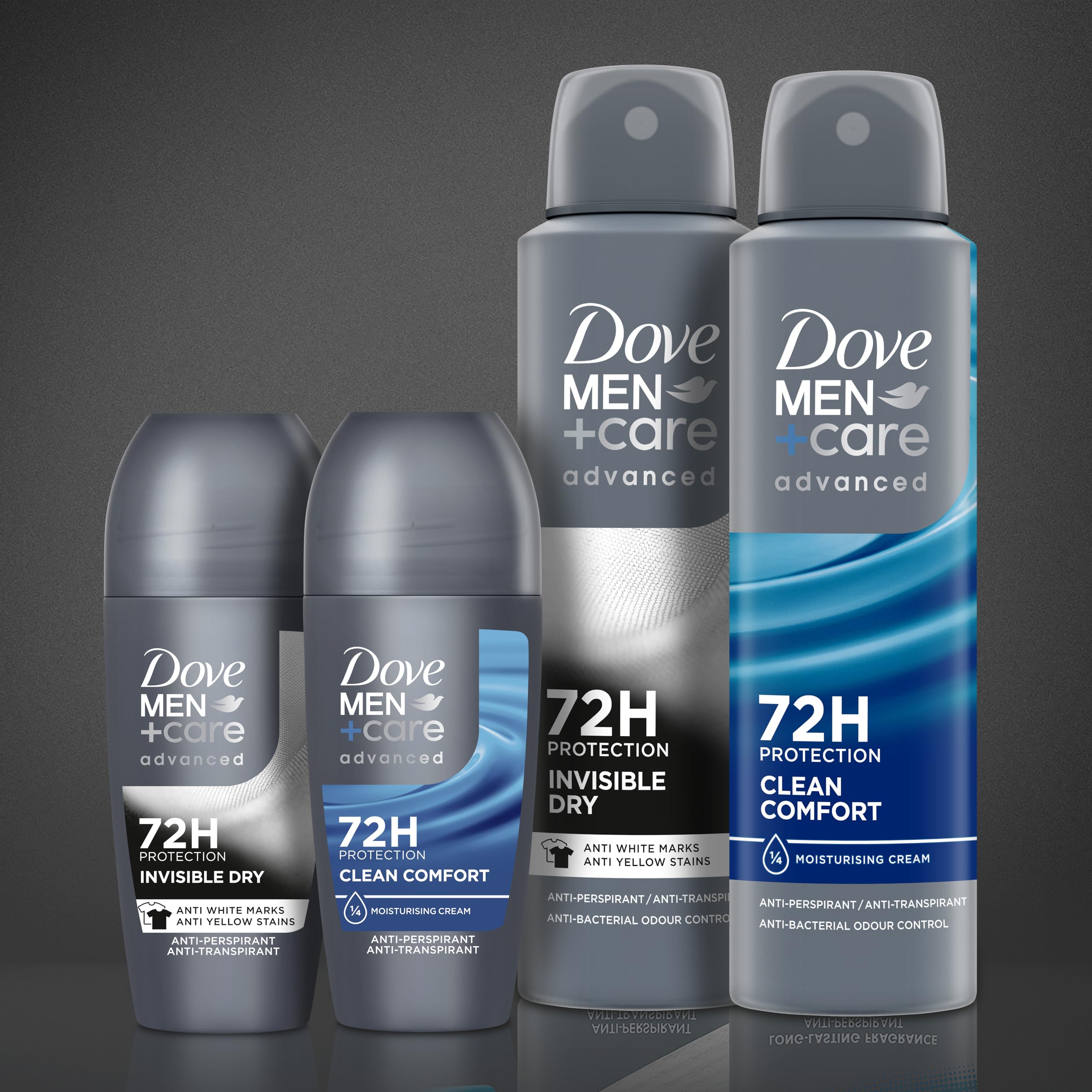 Dove Men+Care Dezodorant, 6 x 50 ml