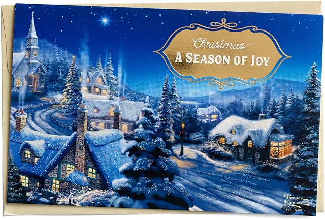 DaySpring - Thomas Kinkade - A Season of Joy - 18 Christmas Boxed Cards (J6351), 256400