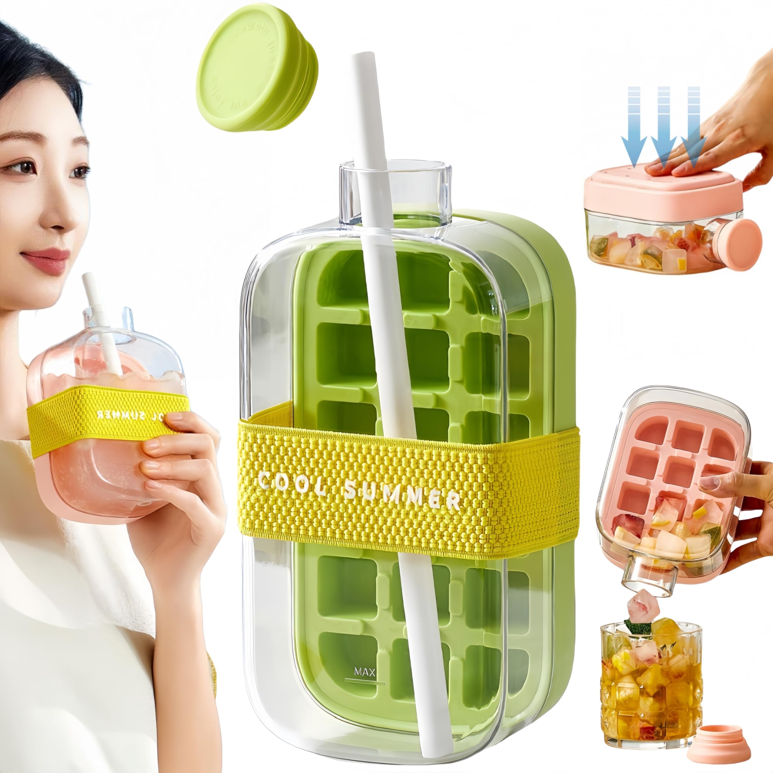 Amazon | Korekaou【2025最新】氷 水筒 製氷ボトル 製氷機 氷作る容器