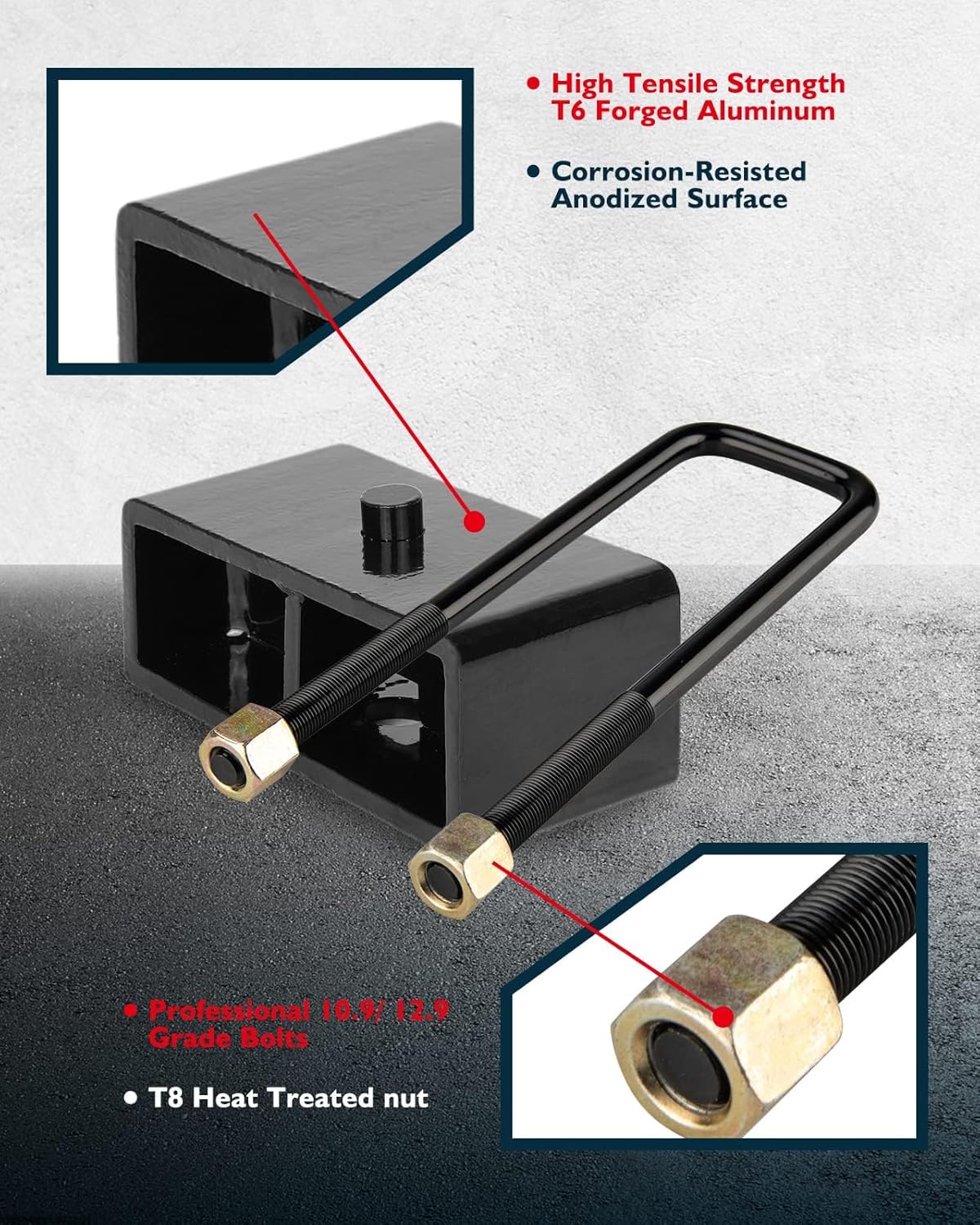 KAX 1" Rear Leveling Lift Kits for Silverado Sierra 1500 2007-2018 Lift Kits Compatible with Silverado Sierra 1500 2007-2018,Suspensions 1 inch Rear Struts Spacer