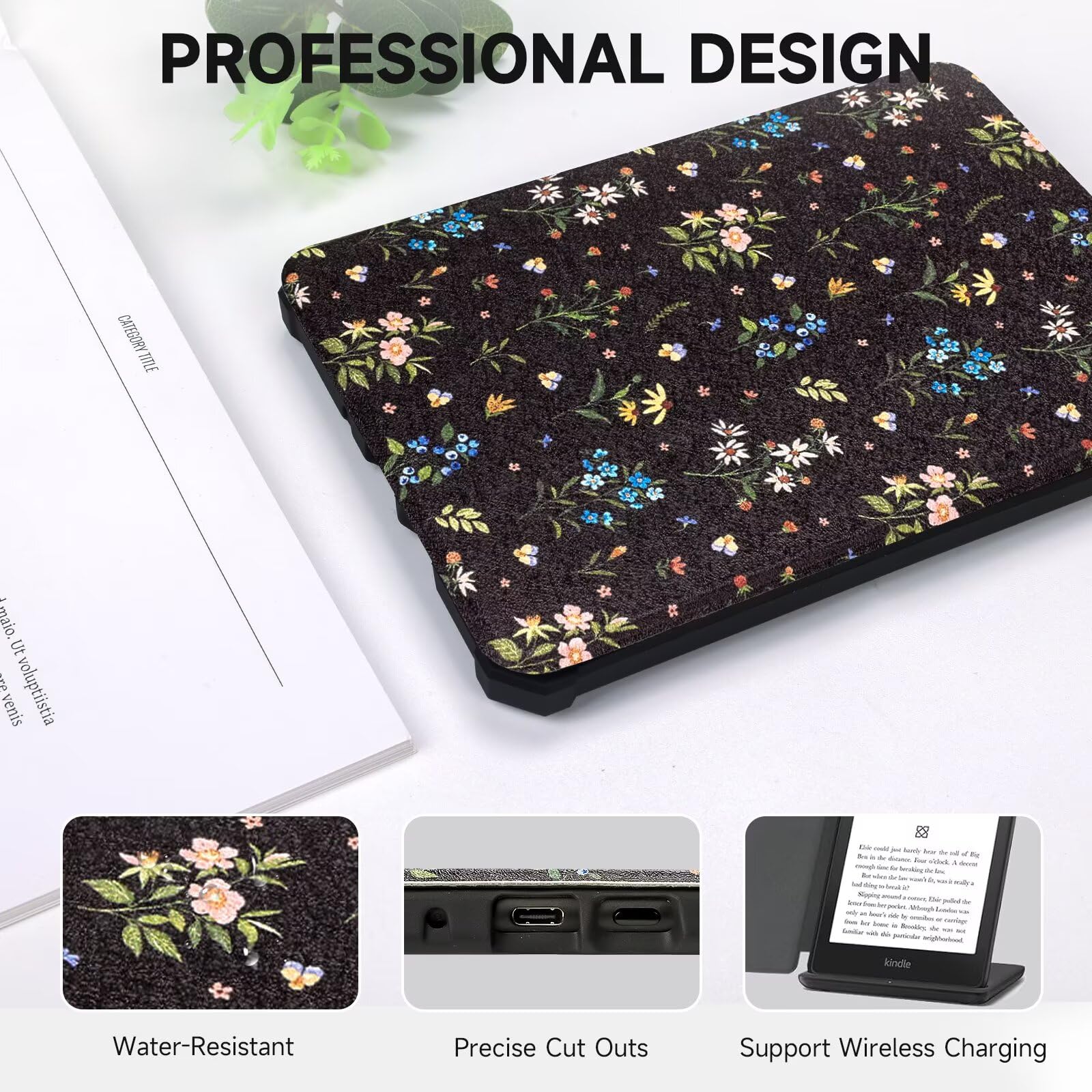 桜Ｒ改2ケース Amazon.com: Flower Case for Kindle Paperwhite 10th Gen