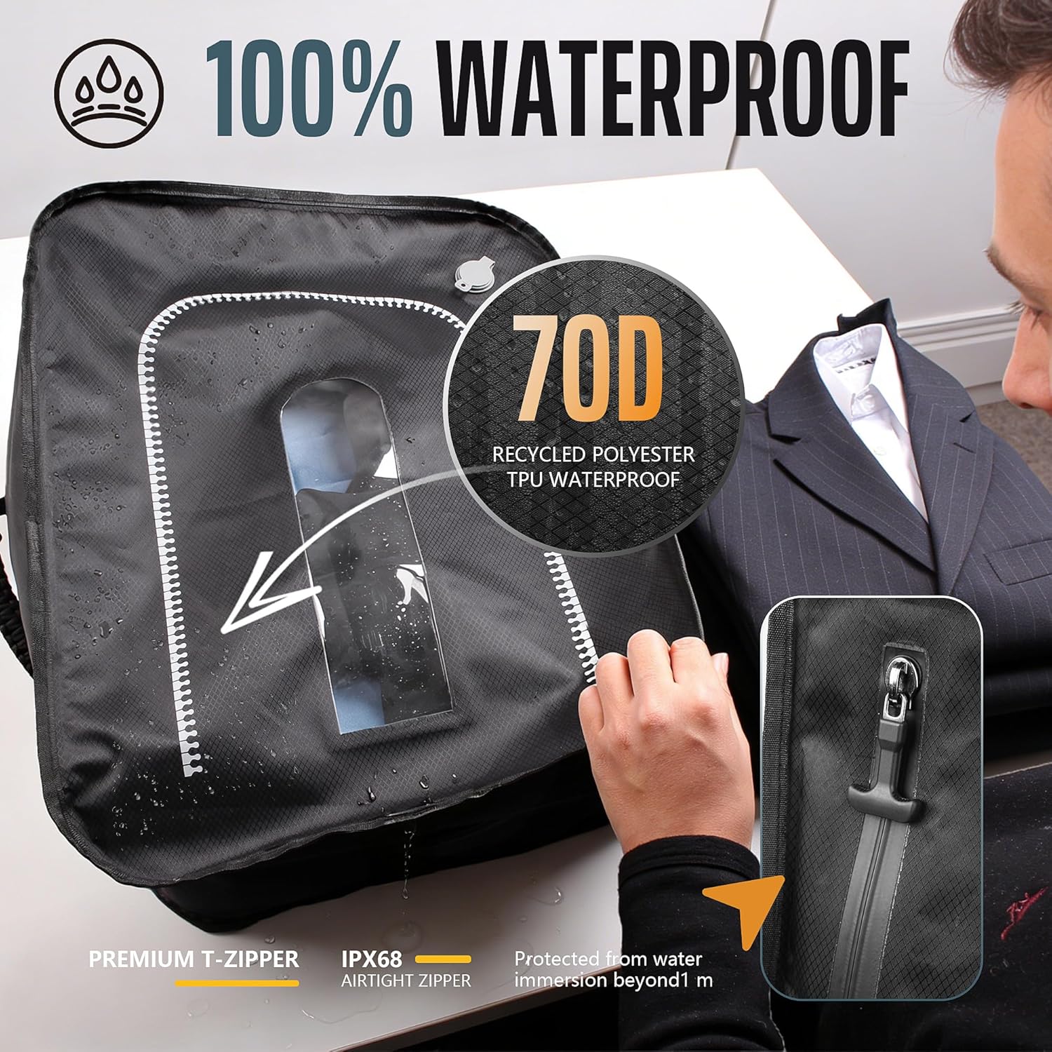 Vacuum Seal Travel Bags with Pump-Reusable Compression Packing Bags for Clothes, Large Airtight Storage,Travel Suction Sealed Bag for Carry Suitcase Travelpack Extra Space Saving Airbag(1PC+Pump, 49L)