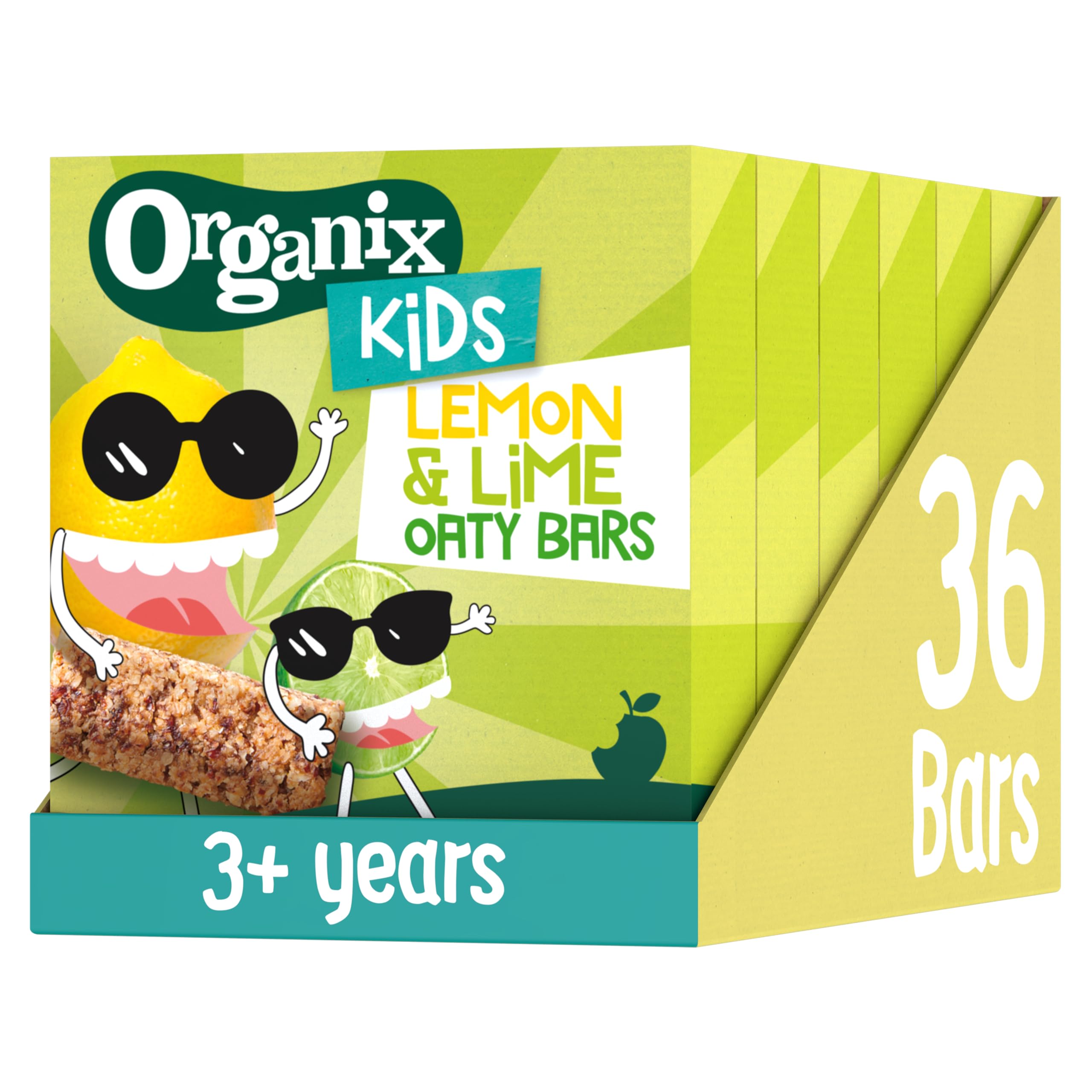 Organix Kids Luscious Barres d'avoine Citron et citron vert 828 g