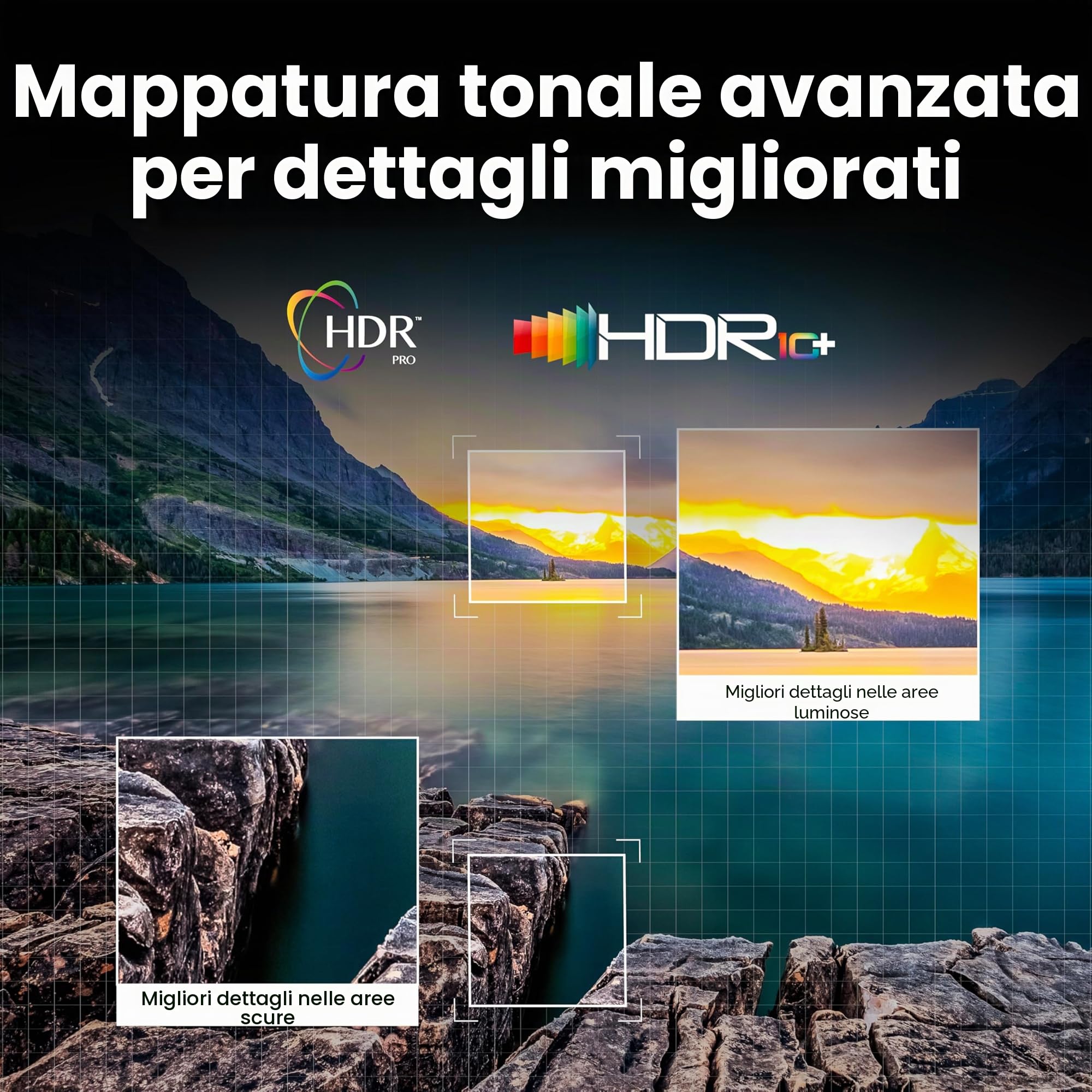 BenQ W2720i 4K UHD Smart Home Theater Proiettore 95% DCI-P3 Cinematic Color, HDR10/HLG, 2500 Lumen, Android TV Streaming con Modalità Cinema AI, Altoparlante Dolby Atmos 10W integrato