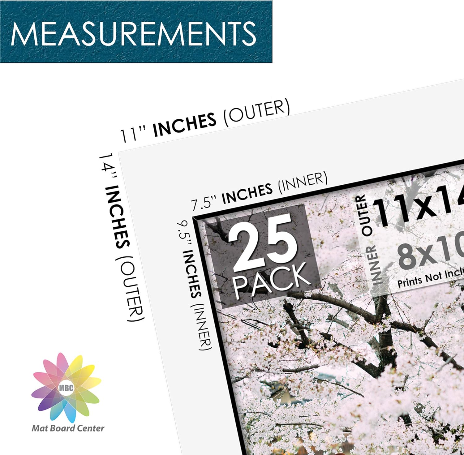 Best Deal Mat Board Center, Pack of 25 11x14 White Picture Mats with Black Core Bevel Cut for 8x10 Photos Flash Deals - 60% OFF Mat Board Center, Pack of 25 11x14 White Picture Mats with Black Core Bevel Cut for 8x10 Photos