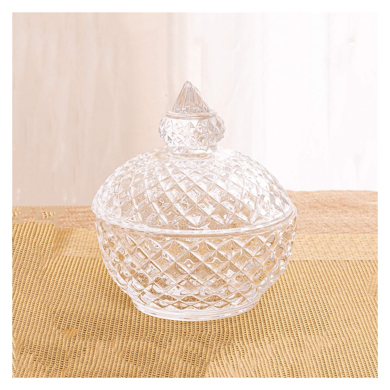 FGJsfhrDTU Glass Storage Jars, Sugar Bowl Glass Coffee Cube Candies Tea and Dried Fruit Storage Tanks are(D)