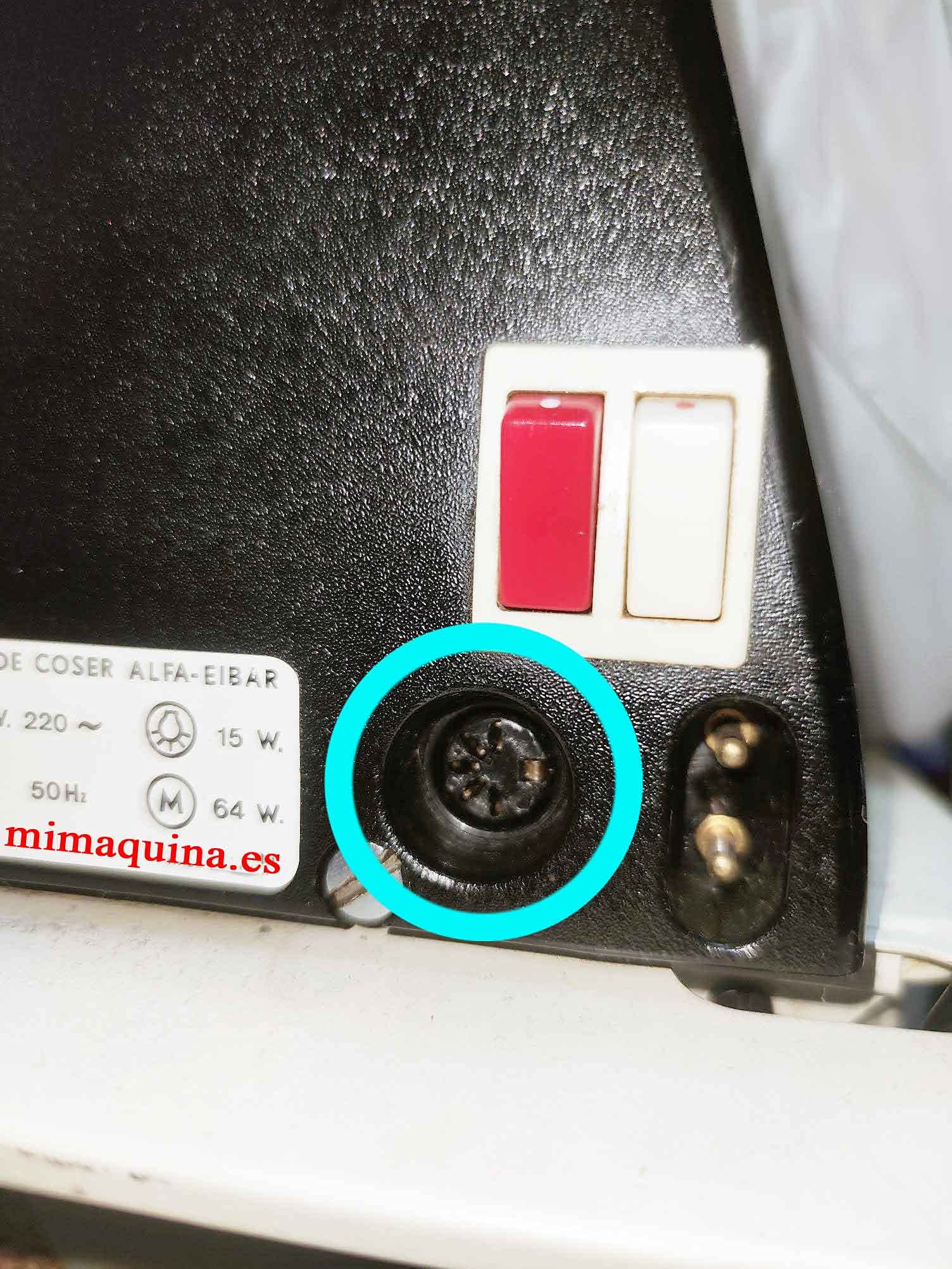 Alfa 3940 Pedal electrónico Maquina de Coser 5 Pines