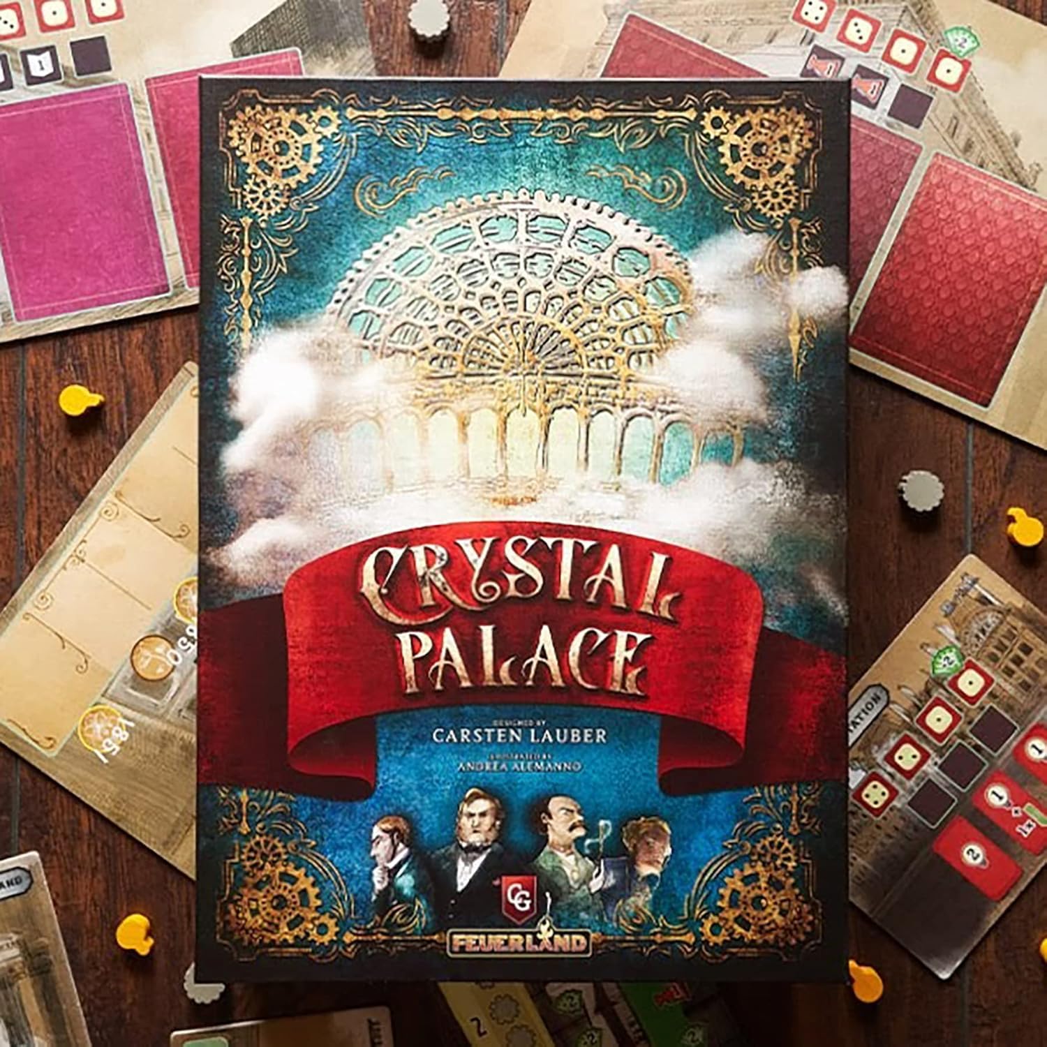 Capstone Games | Crystal Palace | Board Game | Base Game | 1 to 4 Players Ages 12+