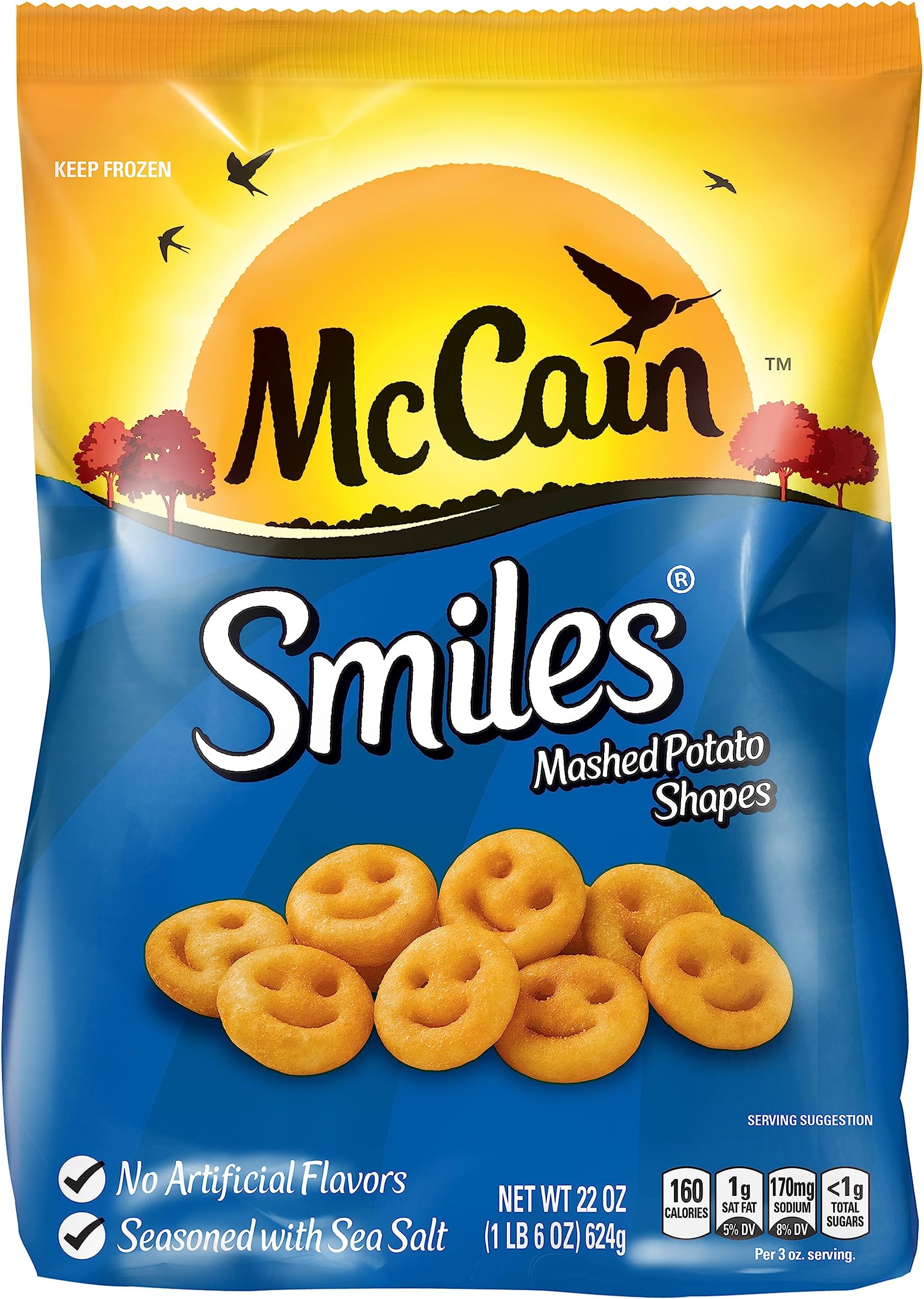Smiles Mashed Potato Bites, 22 Oz Bag
