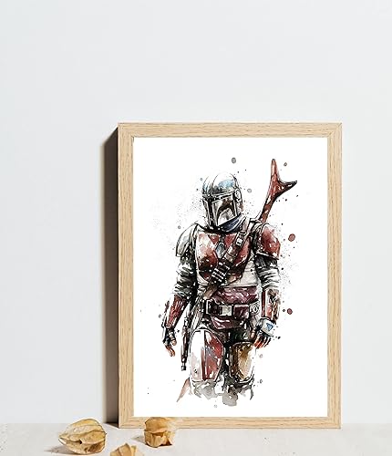 Miniatura 7 de Póster de Star Wars para paredes póster de Star Wars impresiones de acuarela sin marco 8 x 10 pulgadas decoración de habitación de niños arte de