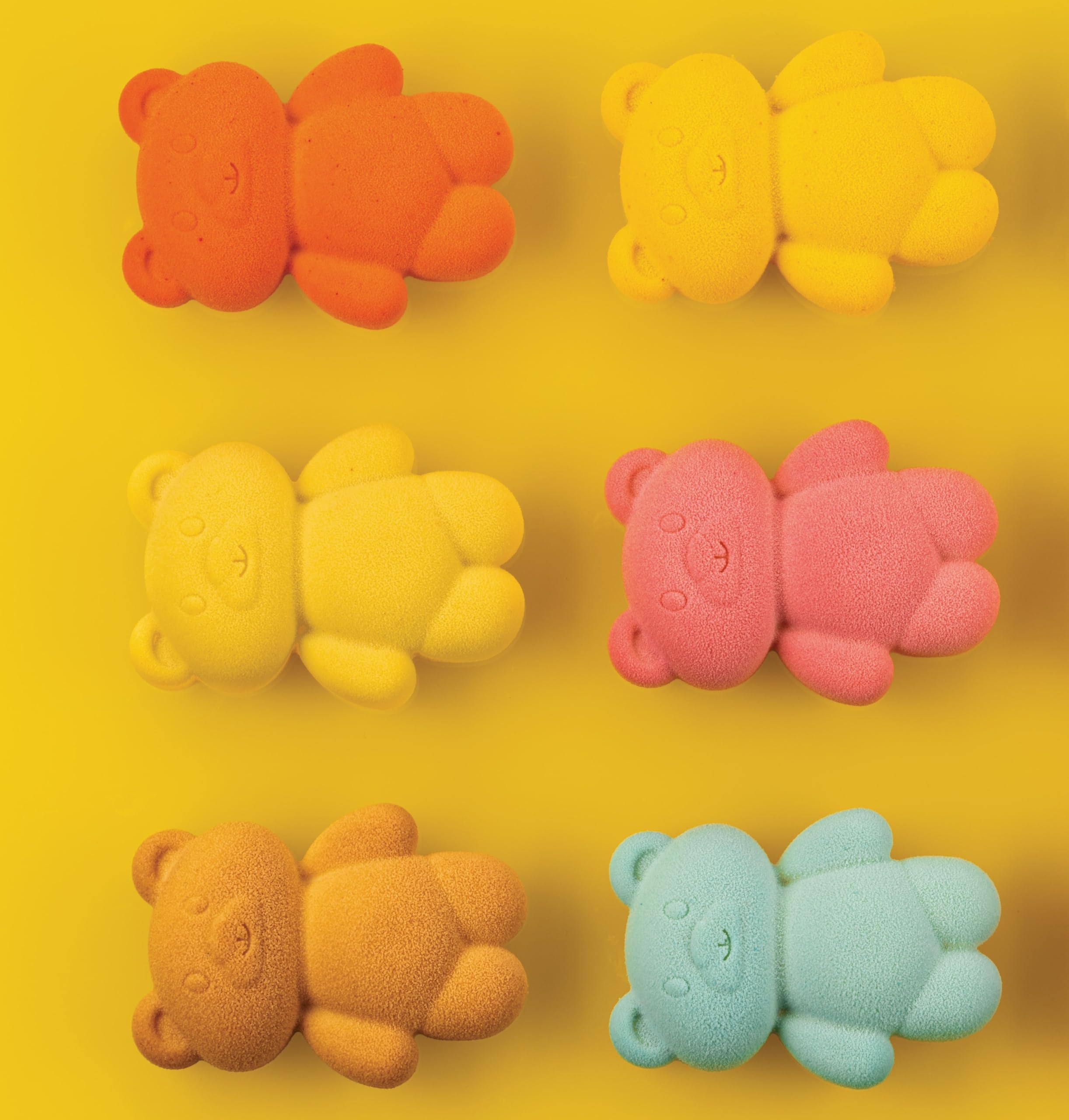 Silikomart | Moule en silicone pour monoportions TEDDY BEAR 68, 8 portions individuelles, antiadhésif, 79 x 56 h 27 mm, Made in Italy
