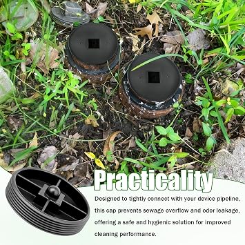 CO2490-AB4 Sewer Cleanout Plug, for Flush Sewer Coupling 4.5 Thread Adapter