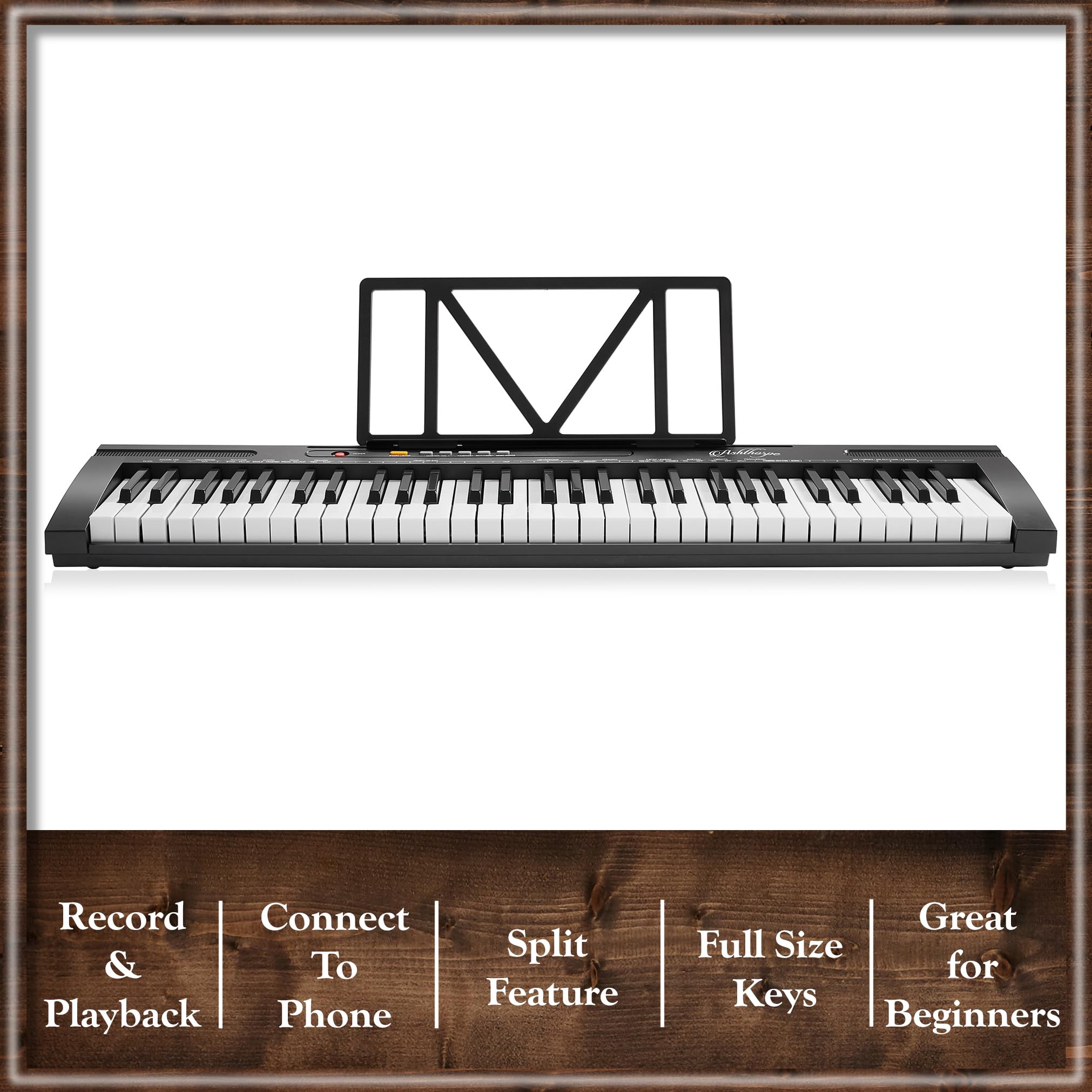 Amazon.com: Ashthorpe 61-Key Electronic Keyboard Piano for