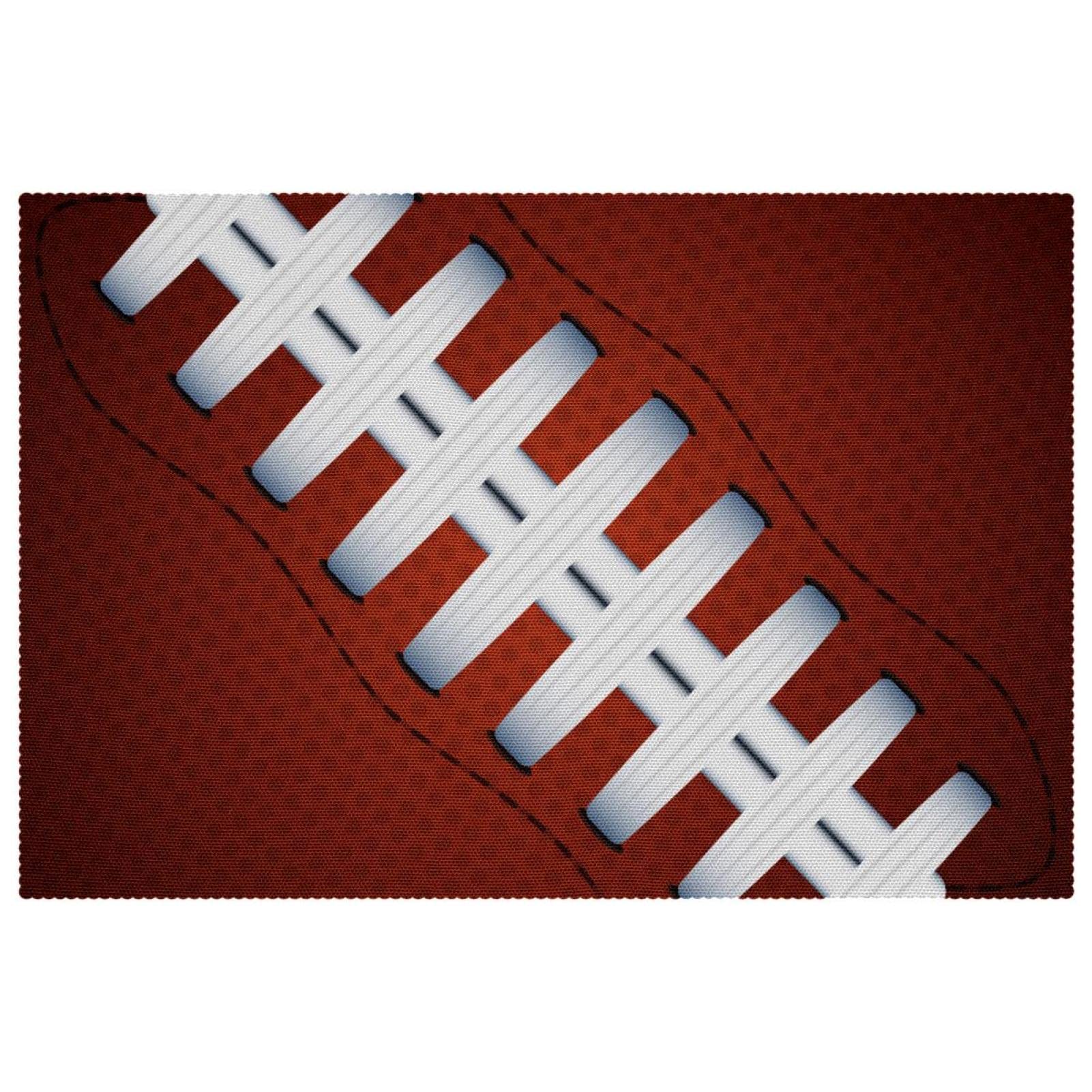 Set de table football résistant aux taches et chaleur pour préserver vos meubles lot de 6