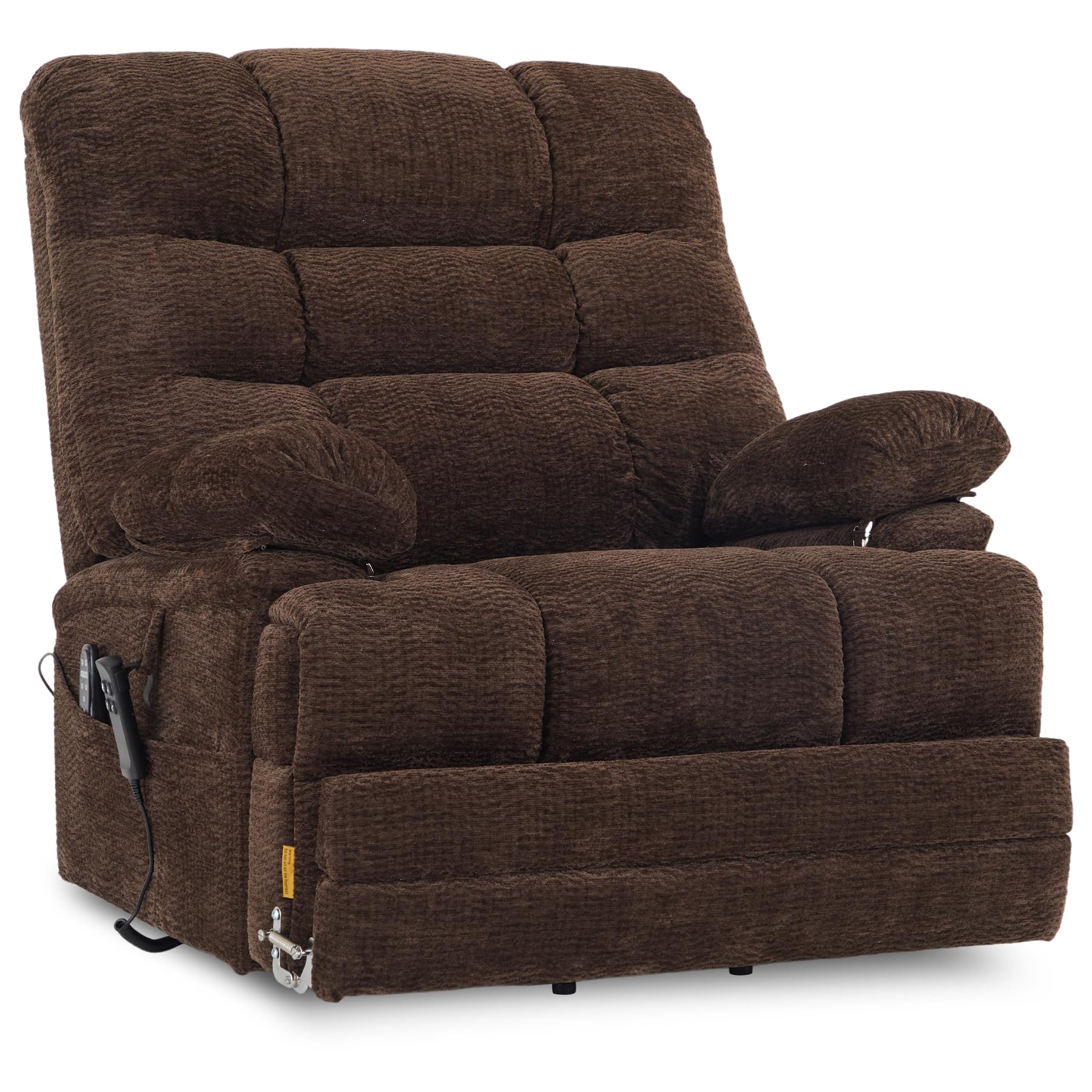 DYNOX 9505L Big & Tall Power Lift Recliner, Extended Footrest