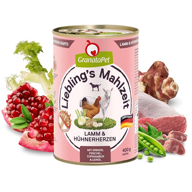 Foto 2 de 7 de GranataPet Liebling's Comida de Cordero y corazón de Pollo, Comida húmeda para Perros