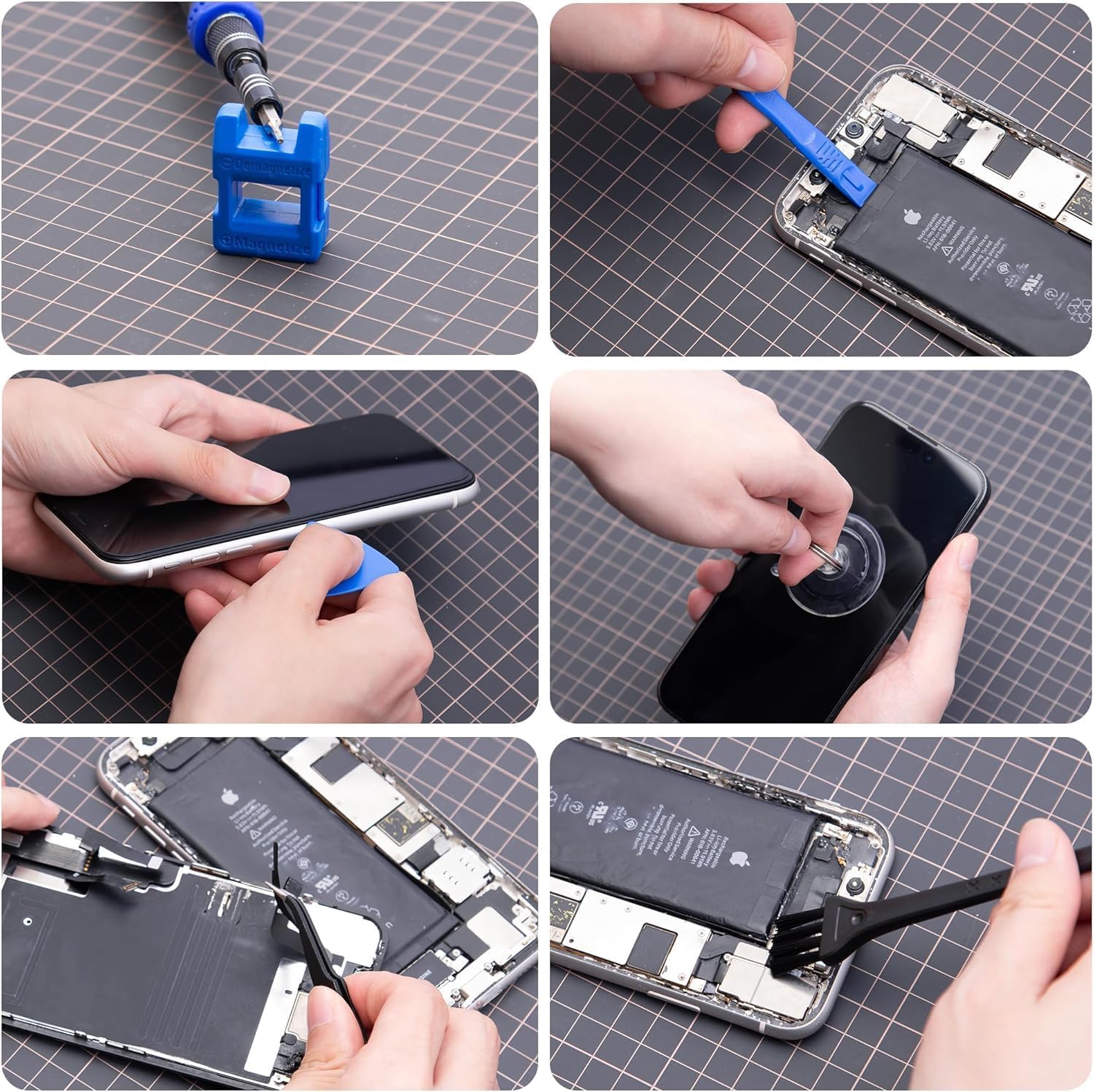 Mini Electric Screwdriver Set - 120-in-1 Precision Wireless Repair Tool with 24 Magnetic Bits & LED Light, Cordless Power Screwdriver for Phone, Camera, Laptop, Watch, Eyeglasses & Electronics