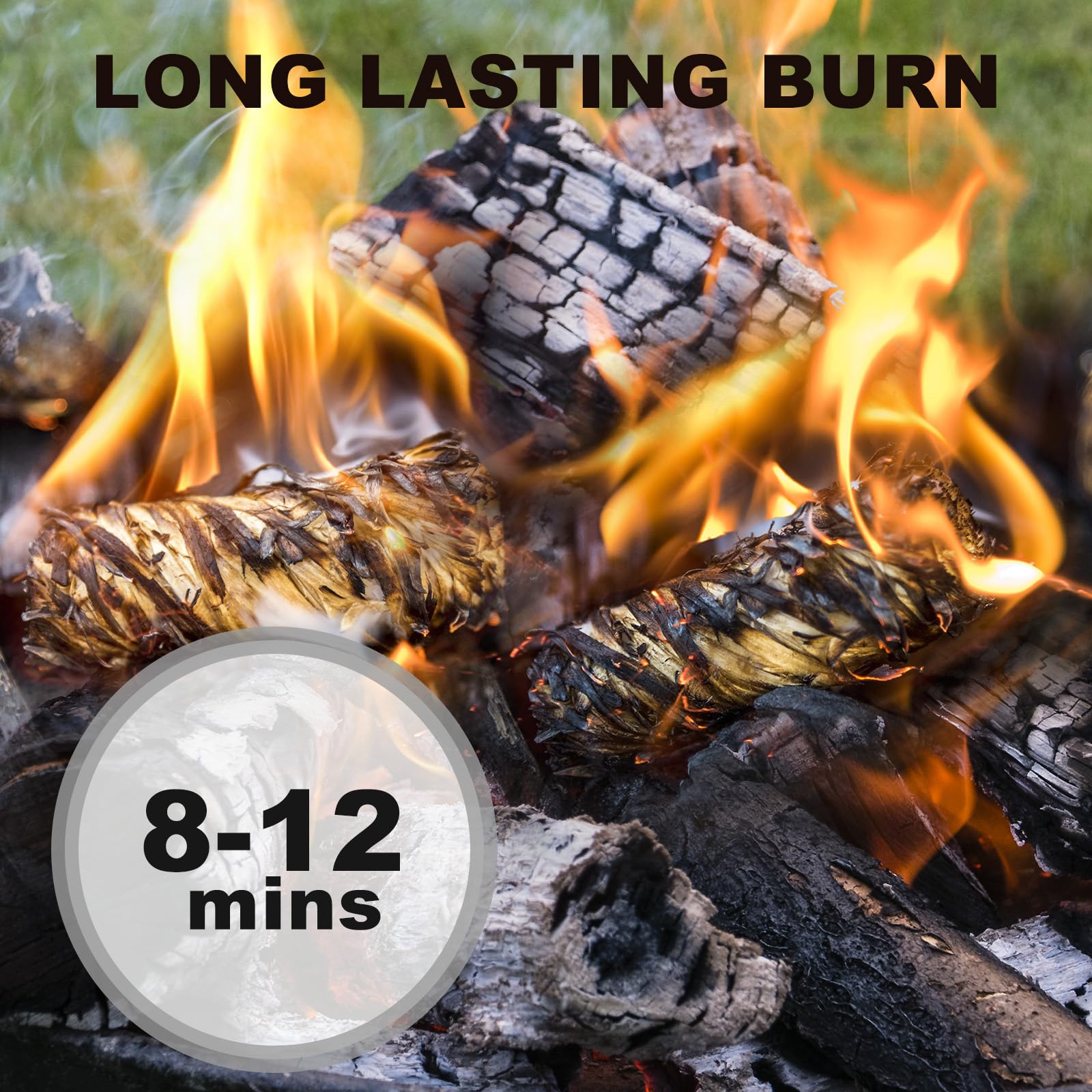 216 Stück Feuerstarter, Feuerstarter für Lagerfeuer, leichtes kompaktes Getriebe | Feuerstarter für Kamin, Holzkohleanzünder, Grill, Feuerstelle & Kamin, Smoker, Feuerstarter für Grill, Campingzubehör