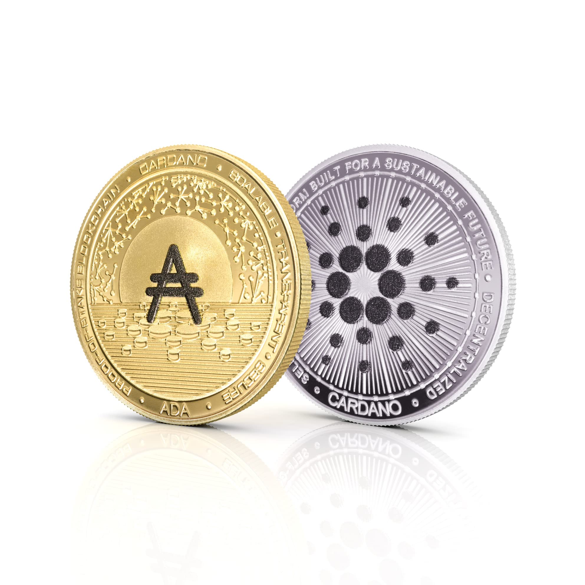Amazon.com: Cryptochips | Cardano (ADA) 實體加密貨幣| 紀念加密貨幣您可以保留: 辦公用品