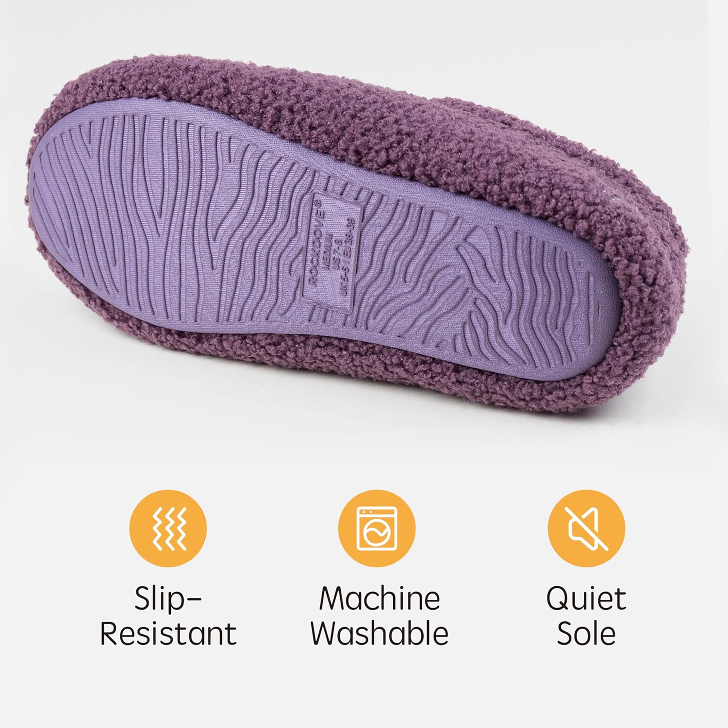 Violet Fleece Slippers