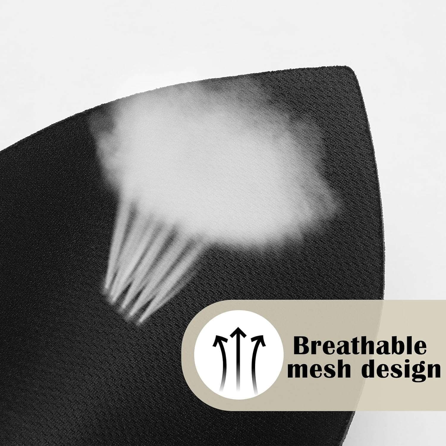 12 Pcs Hat Sweat Liners Reusable Cap Insert Sweat Liner Mesh Ventilation Design Strong Shape Retention Baseball Sun Cap Shaper Black