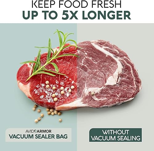 Miniatura 4 de Avid Armor Bolsas selladoras al vacío, bolsas de sellado al vacío para almacenamiento de alimentos, congelación y cocción al vacío, bolsas