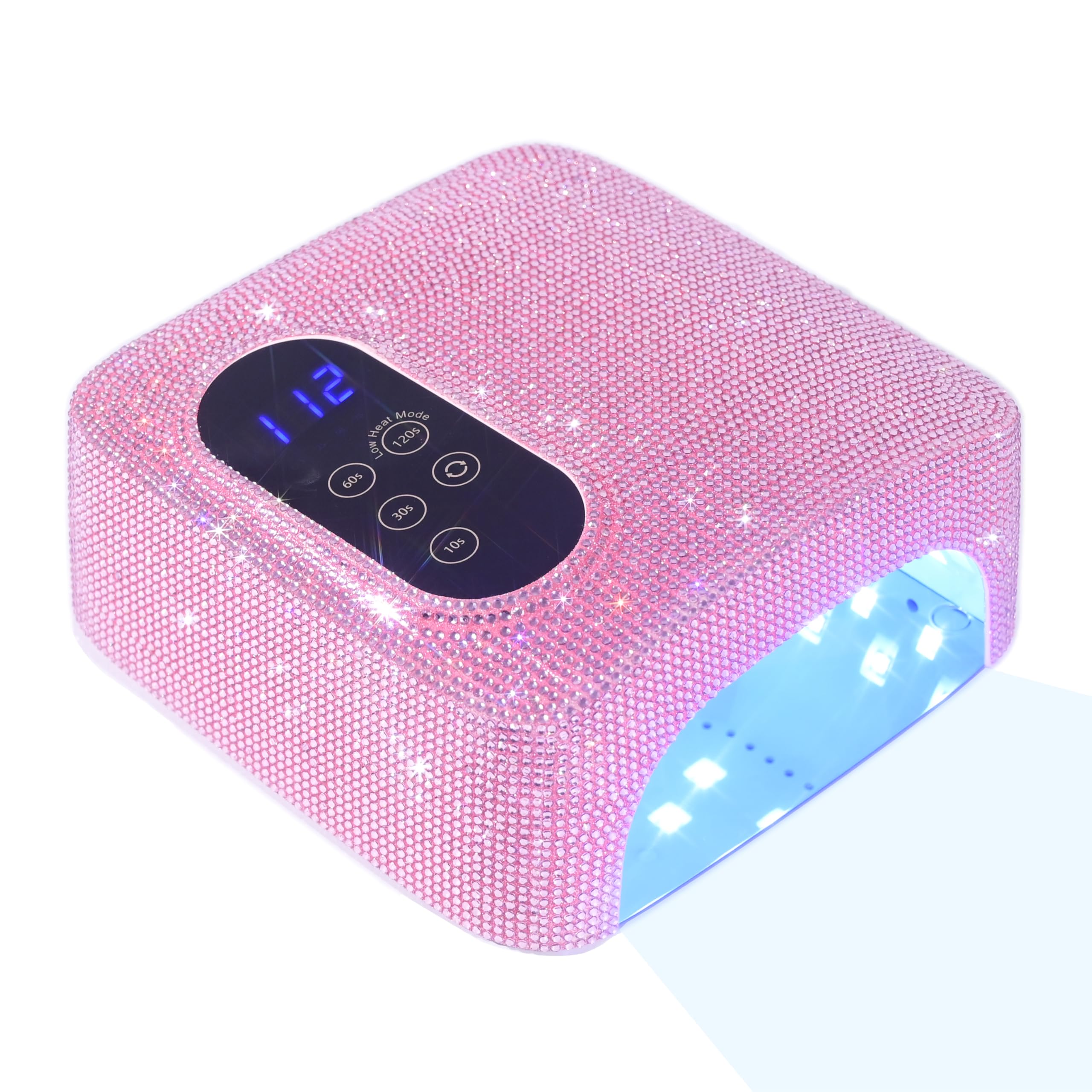 72W Cordless Led Nail Lamp, Rechargeable Nail Dryer, Portable Gel UV Led Nail Light with 4 Timer Setting Sensor, Professional Gel Nail Lights Nail Art Manicure Tools for Home and Salon