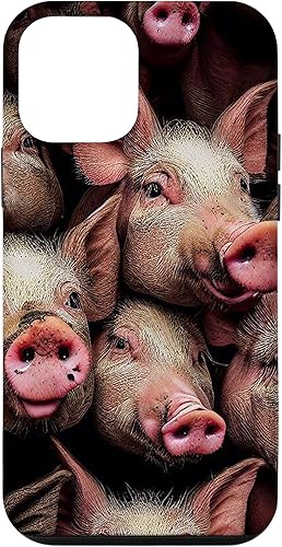 Funda para iPhone 12 mini Pink Pigs