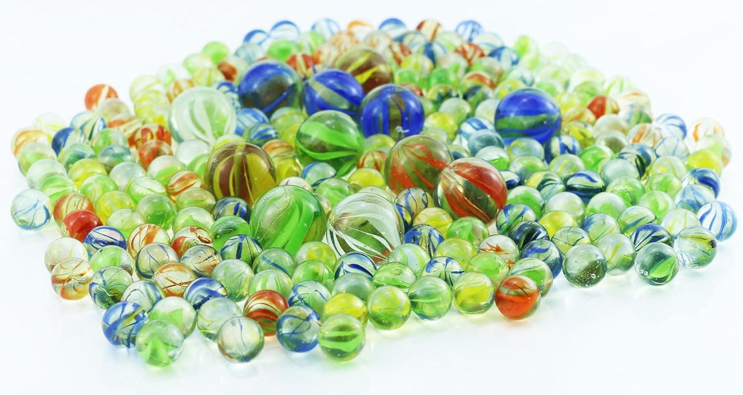 Buy 312+ Count) 12 1 Large Marbles And 300 5/9Marbles in bulk Glass