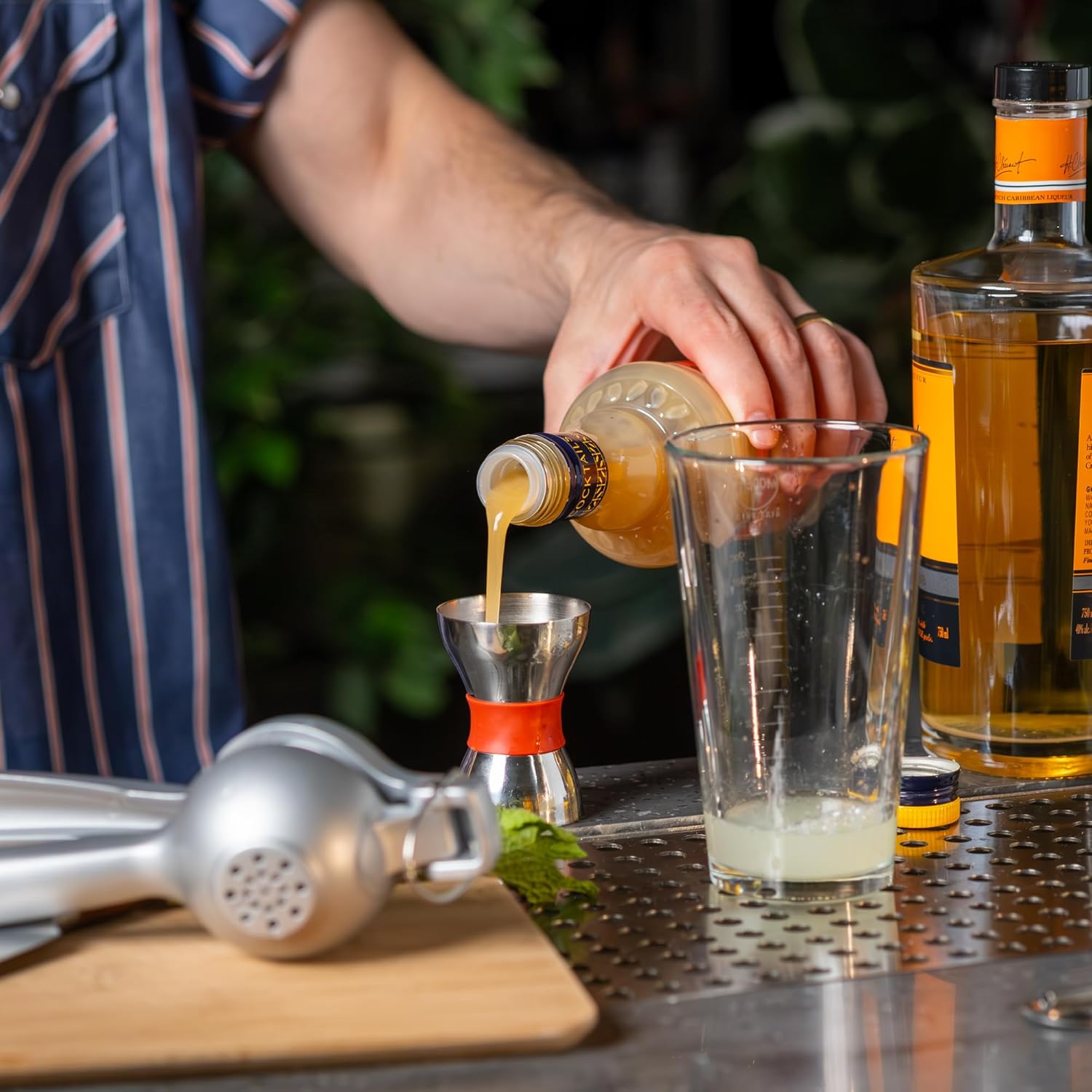 Liber & Co. Almond Orgeat Syrup - Made with California Almonds & Orange Blossom Water - Makes 50 Drinks - Essential for Authentic Mai Tais, Tiki Drinks, and Coffee (25.4 oz)