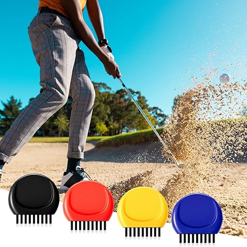 Miniatura 6 de Nuanchu Cepillo de bolsillo para palos de golf, mini cepillos para palos de golf, limpiador de ranuras para palos de golf, herramienta de limpieza