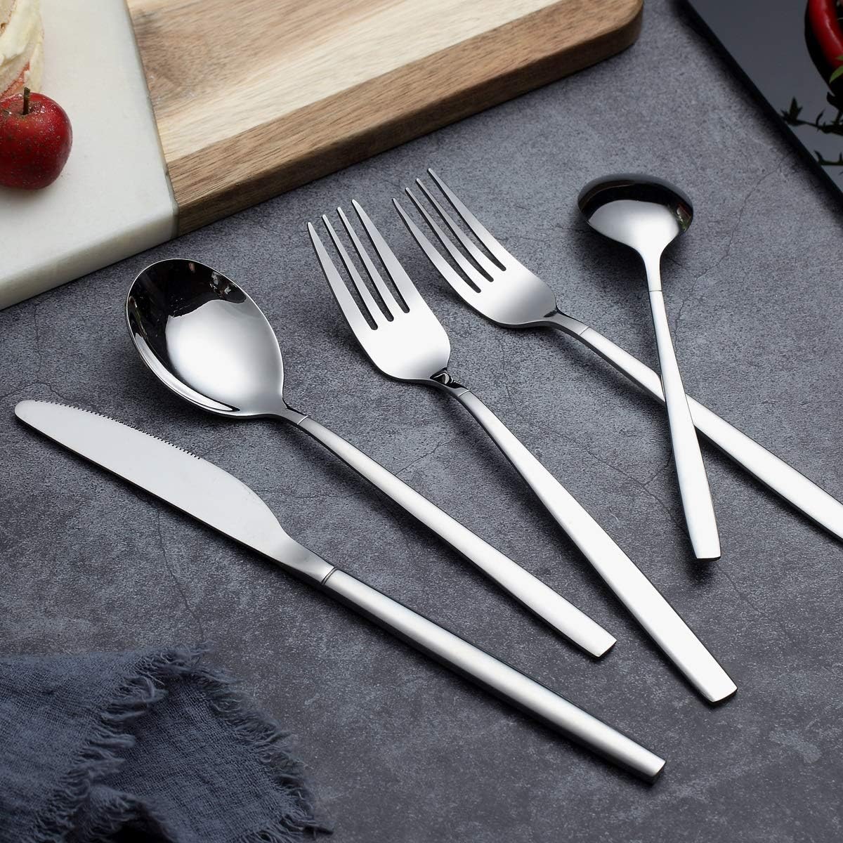 Flatware Set 20 Pieces, Stainl Steel Flatware Set,