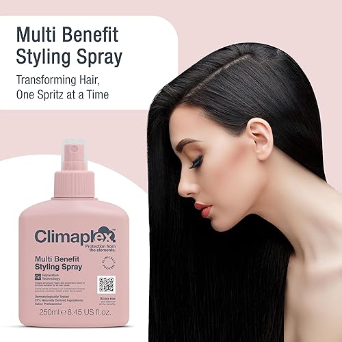Miniatura 6 de Climaplex Spray de peinado multibeneficio  Control de encrespamiento antihumedad  Ayuda a fortalecer y prevenir daños por calor  Contiene beneficios