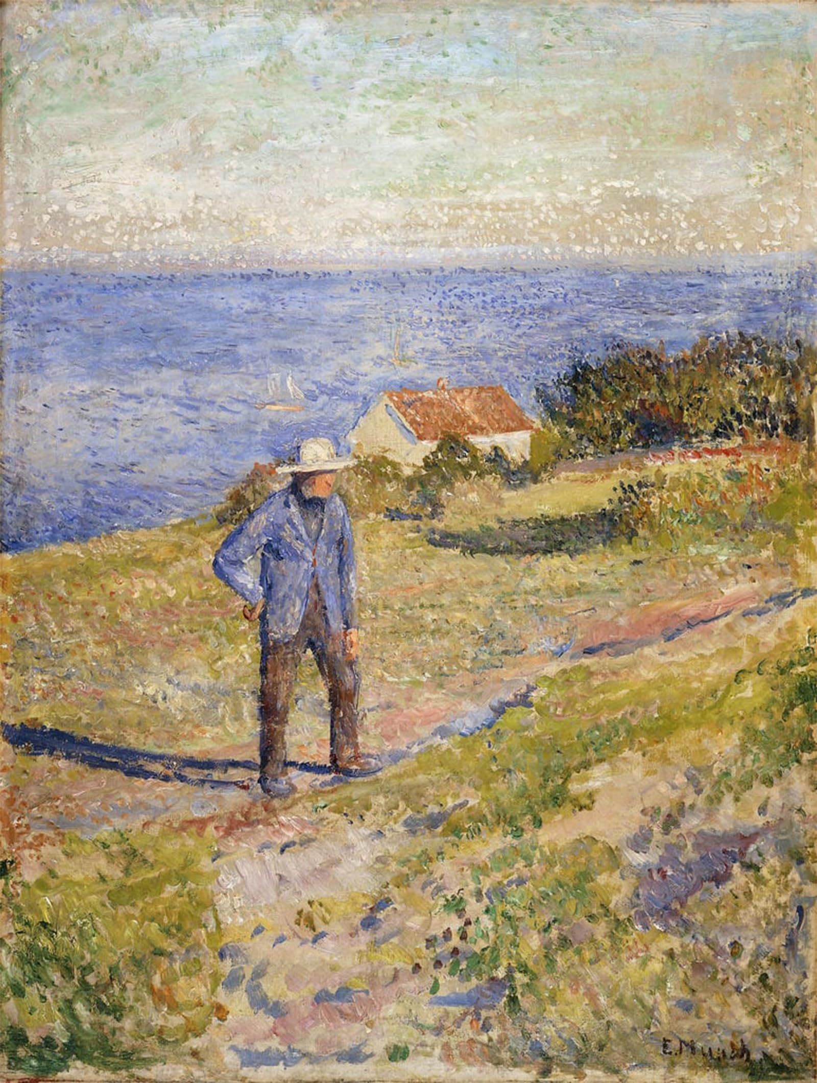 ARTXLXXBN Famous Painting Art Wall Decor Abstract Art Picture Summer in Asgardstrand by Edvard Munch Animal Pictures for Home Decor 60x90cm