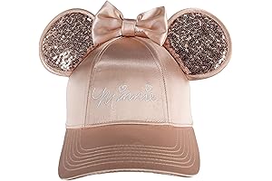 Disney Adult Rose Gold Tone Minnie Mouse Ears Hat