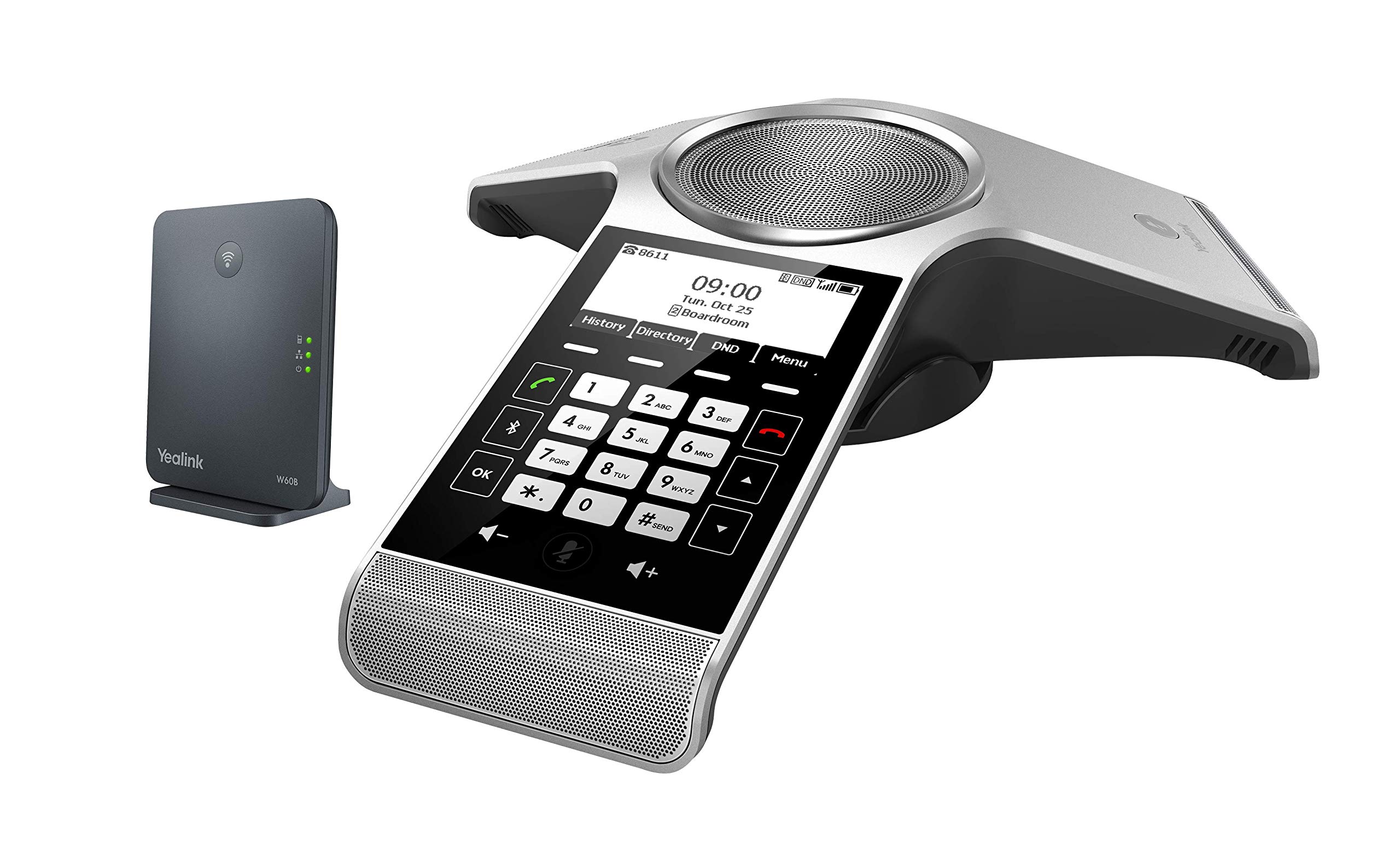 Yealink RT30 Wirlesss DECT Repeater Basestation - per W52P, W56P, W56H, W70B, W70P, DD10K, W60P, W60B, telefoni cordless compatibili: W73H, W78H, W57R, W59R, W53H, W56H, con panno Global Teck