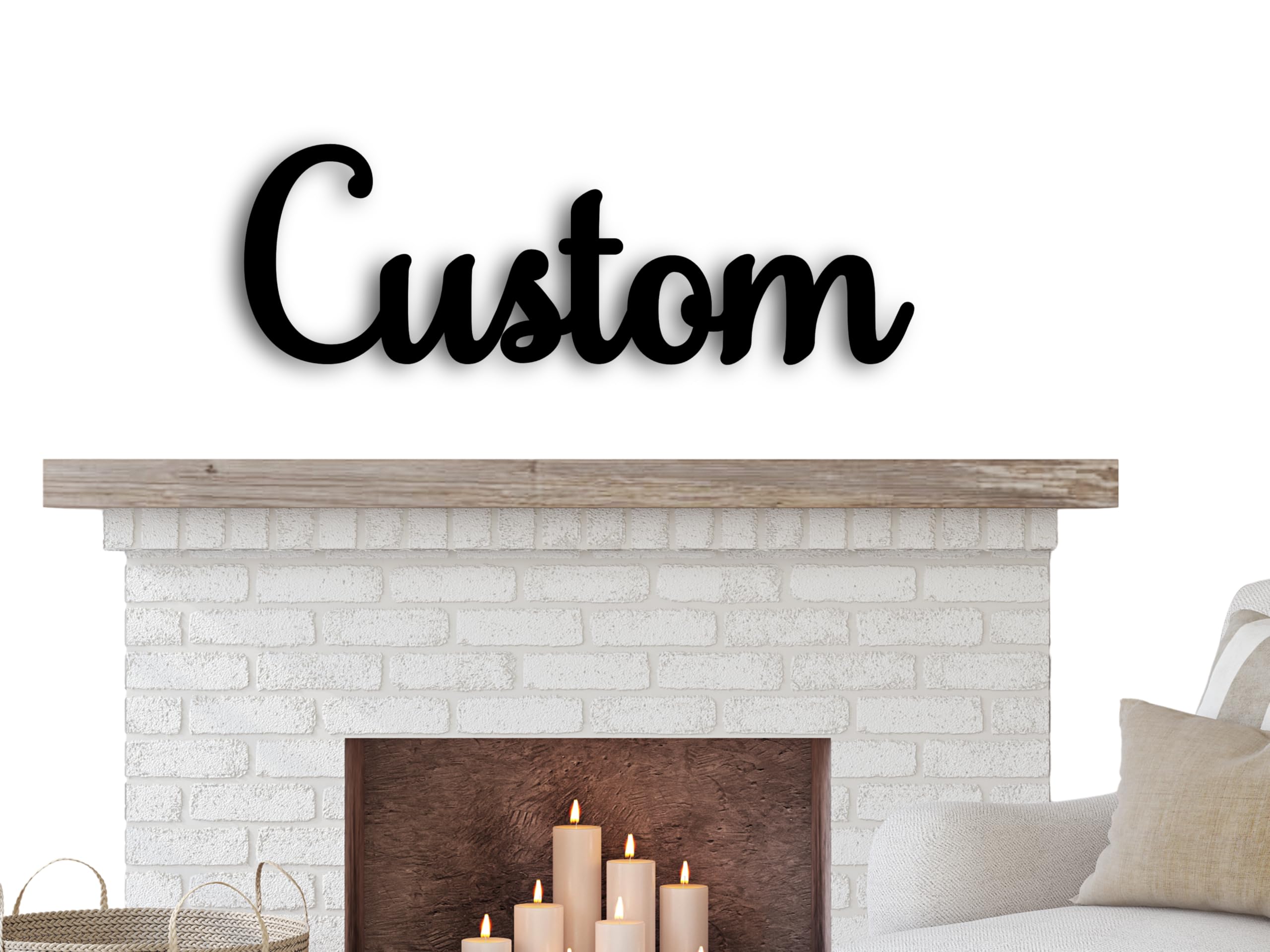 Custom Wooden Word Sign, Wall Decor, Personalized Wooden Wall Art, Any cursive word or name sign wood cut out