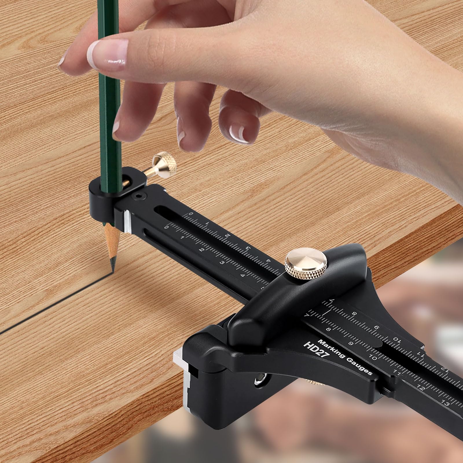 Regla en T para carpintería, carpinteros, trazador de aleación de aluminio, herramientas de calibre para carpintería, dibujo, herramientas de trazado de contorno, trazadores de carpintería