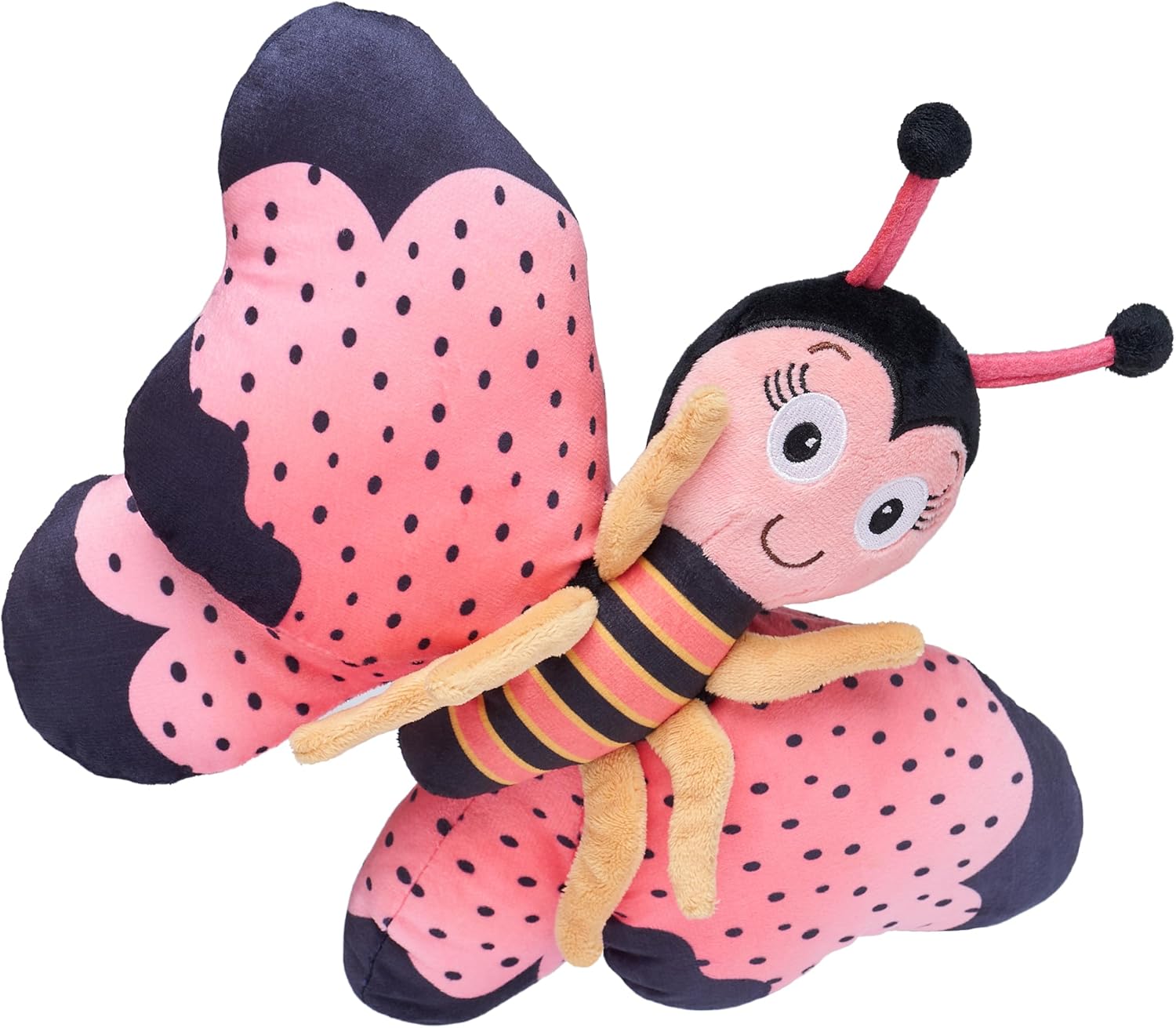 Ms. Butterfly Plush Stuffed Animal and Interactive Toy with Cute, Flappable Wings (12 inches) - Image 2