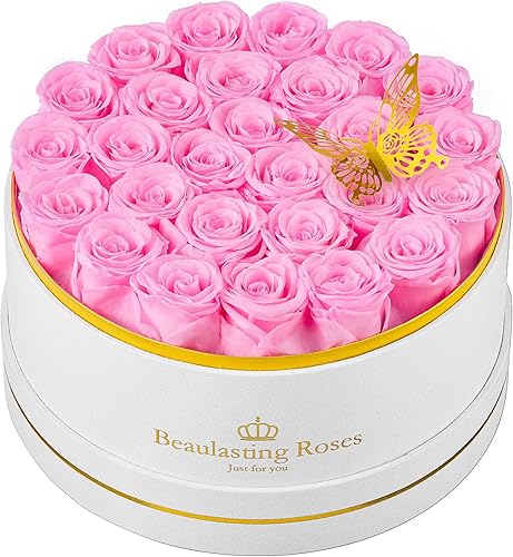 Miniatura 13 de Rosas preservadas para siempre, rosas reales en una caja, flores de cumpleaños para el día de la madre, para ella, mamá, mujer, esposa, día de San