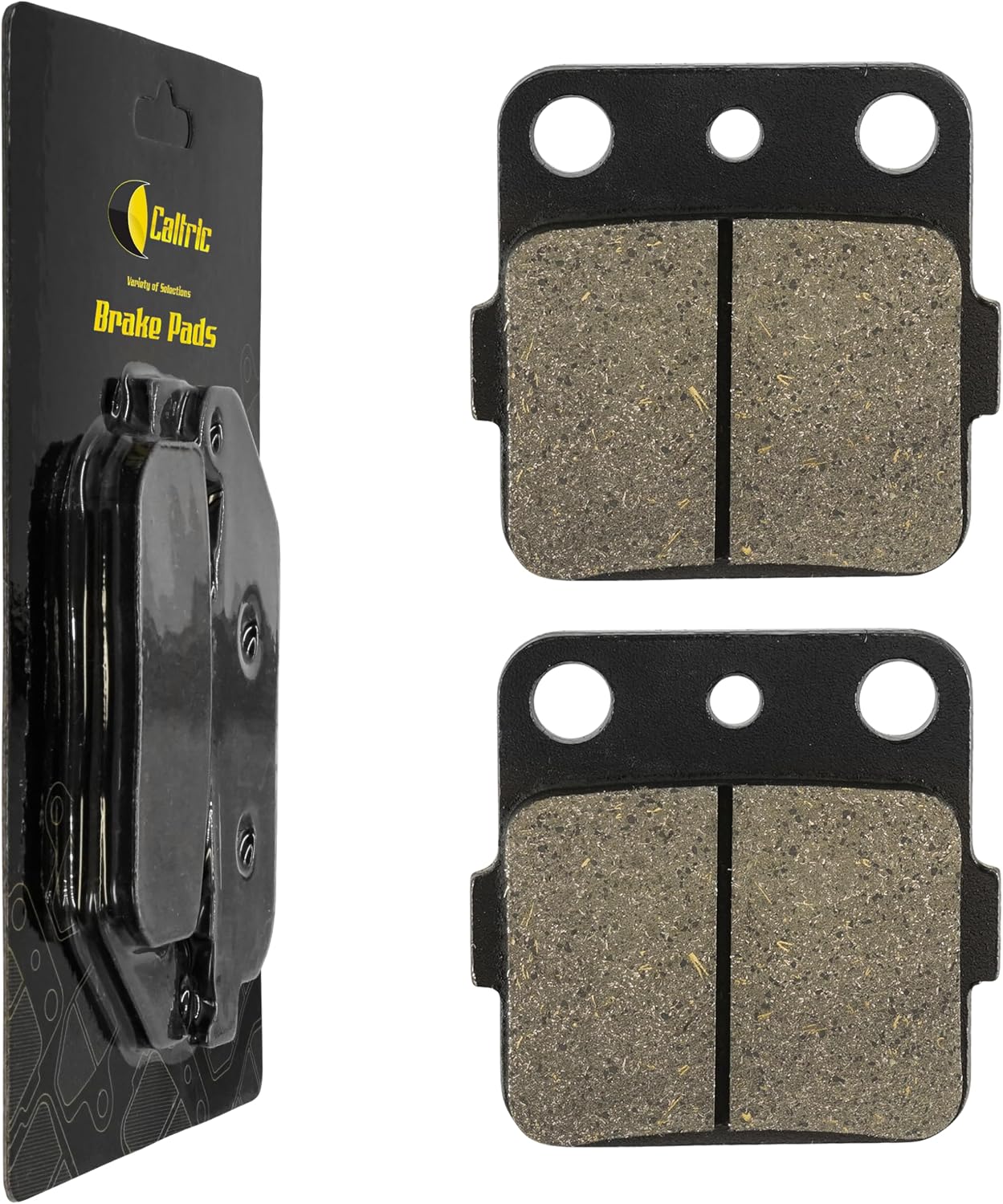 Caltric Rear Brake Pads Compatible with Yamaha Raptor 125 YFM125 2008-2013