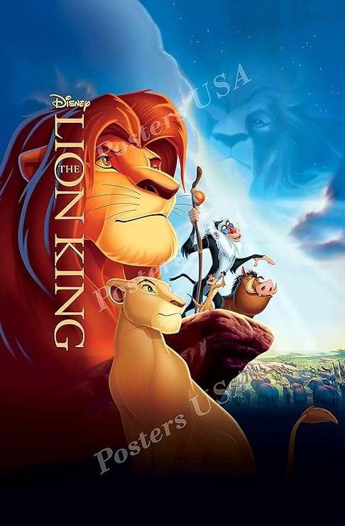 Amazon Com Posters Usa Disney Classics The Lion King Poster Disn084 24 X 36 61cm X 91 5cm Posters Prints